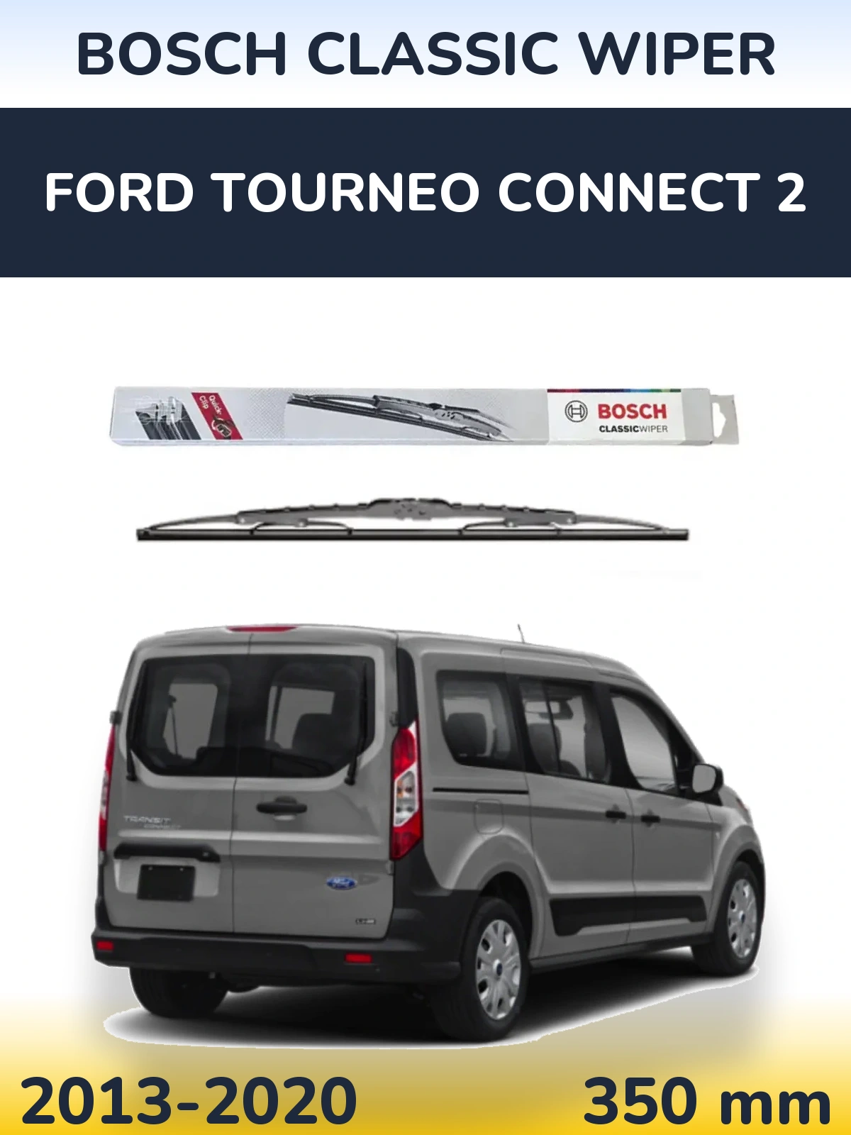 Rear wiper blade BOSCH Classic Wiper 340 mm for Ford Tourneo Connect 2 2013-2020