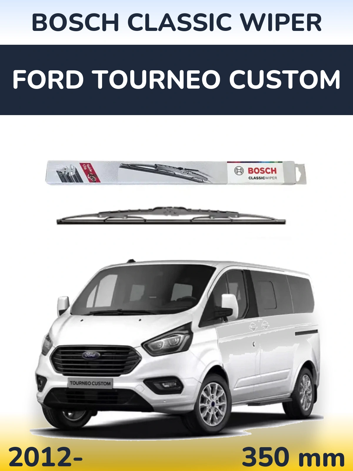 Tylna wycieraczka BOSCH Classic Wiper 340 mm do Ford Tourneo Custom 2012-2026