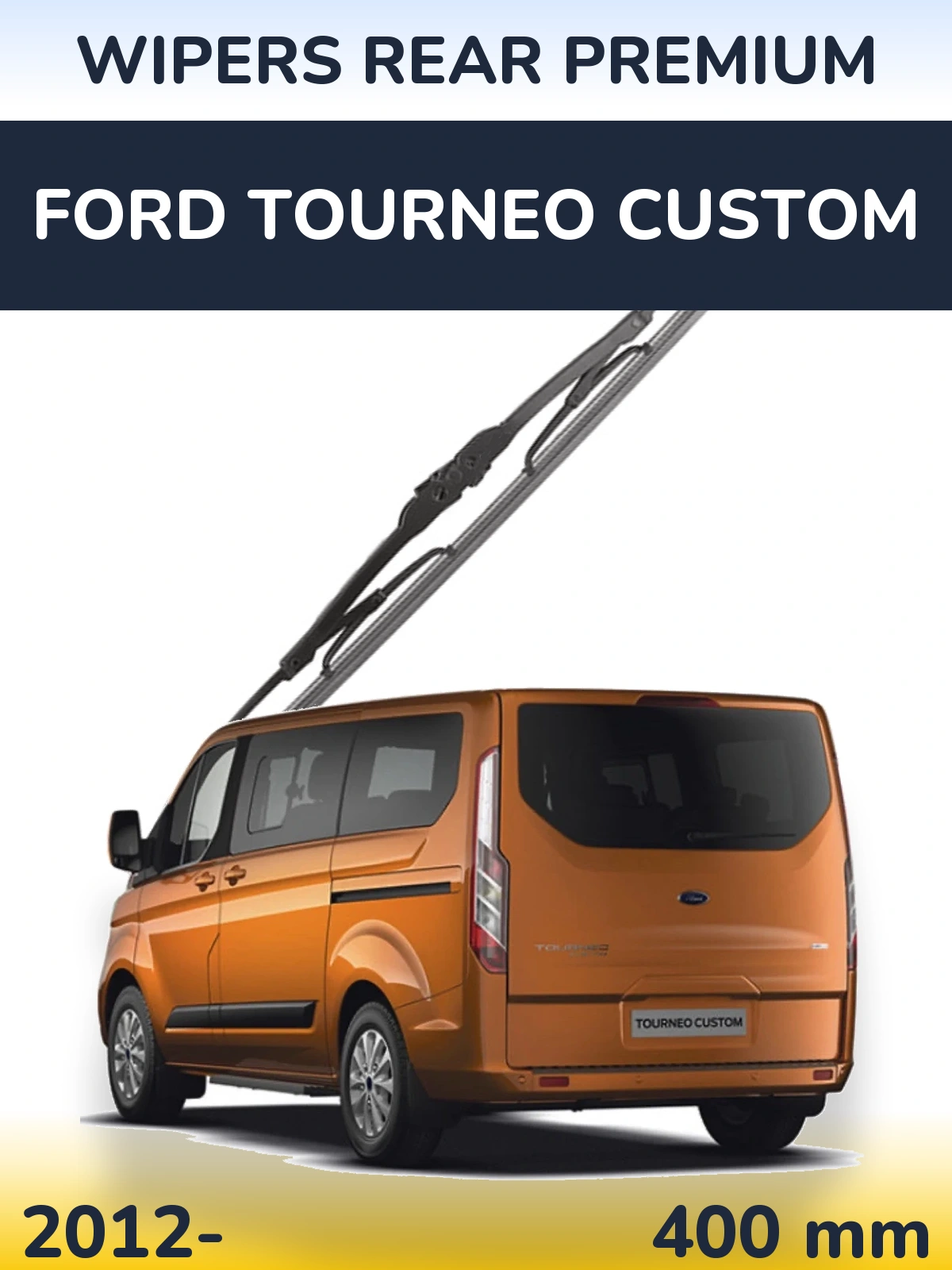 Tylna wycieraczka WIPERS REAR PREMIUM 400 mm do Ford Tourneo Custom 2012-2026