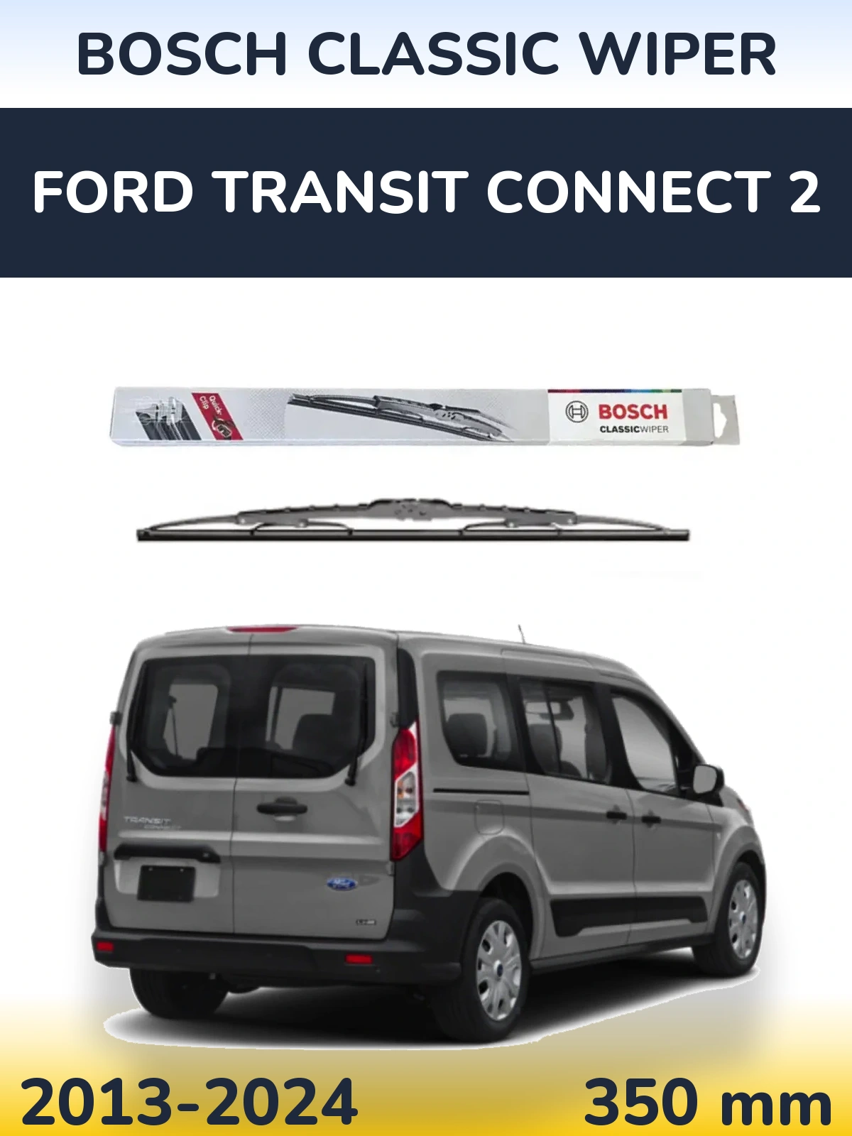 Задний дворник BOSCH Classic Wiper 340 мм для Ford Transit Connect 2 2013-2024