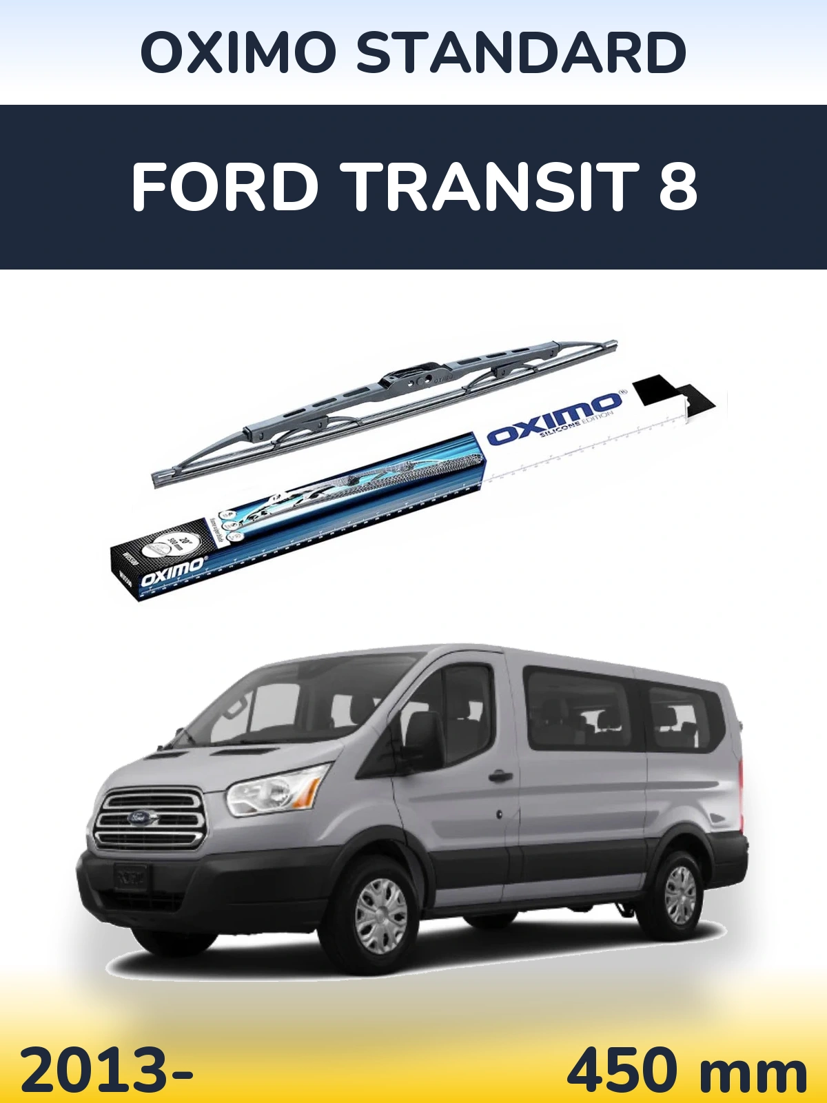 Tylna wycieraczka Oximo Standard 450 mm do Ford Transit 8 2013-2026