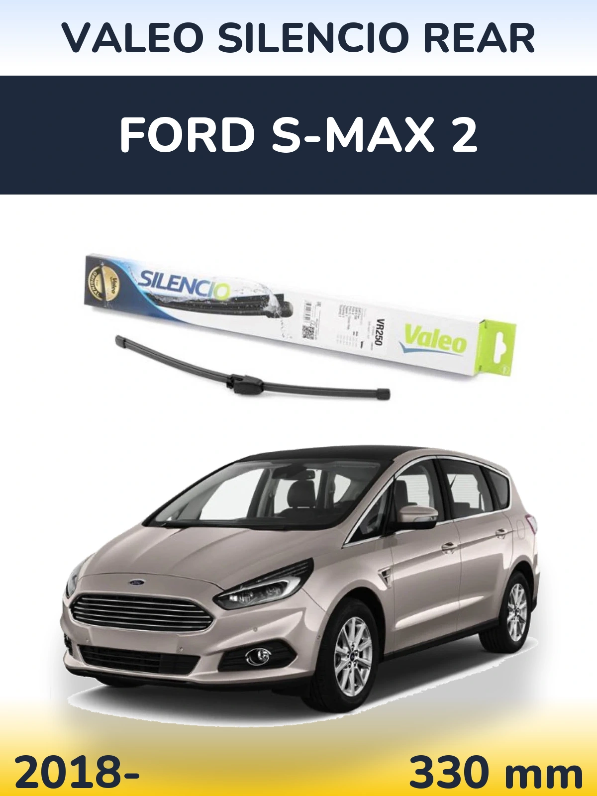 Tylna wycieraczka Valeo Silencio Rear 335 mm do Ford S-MAX 2 2018-2026