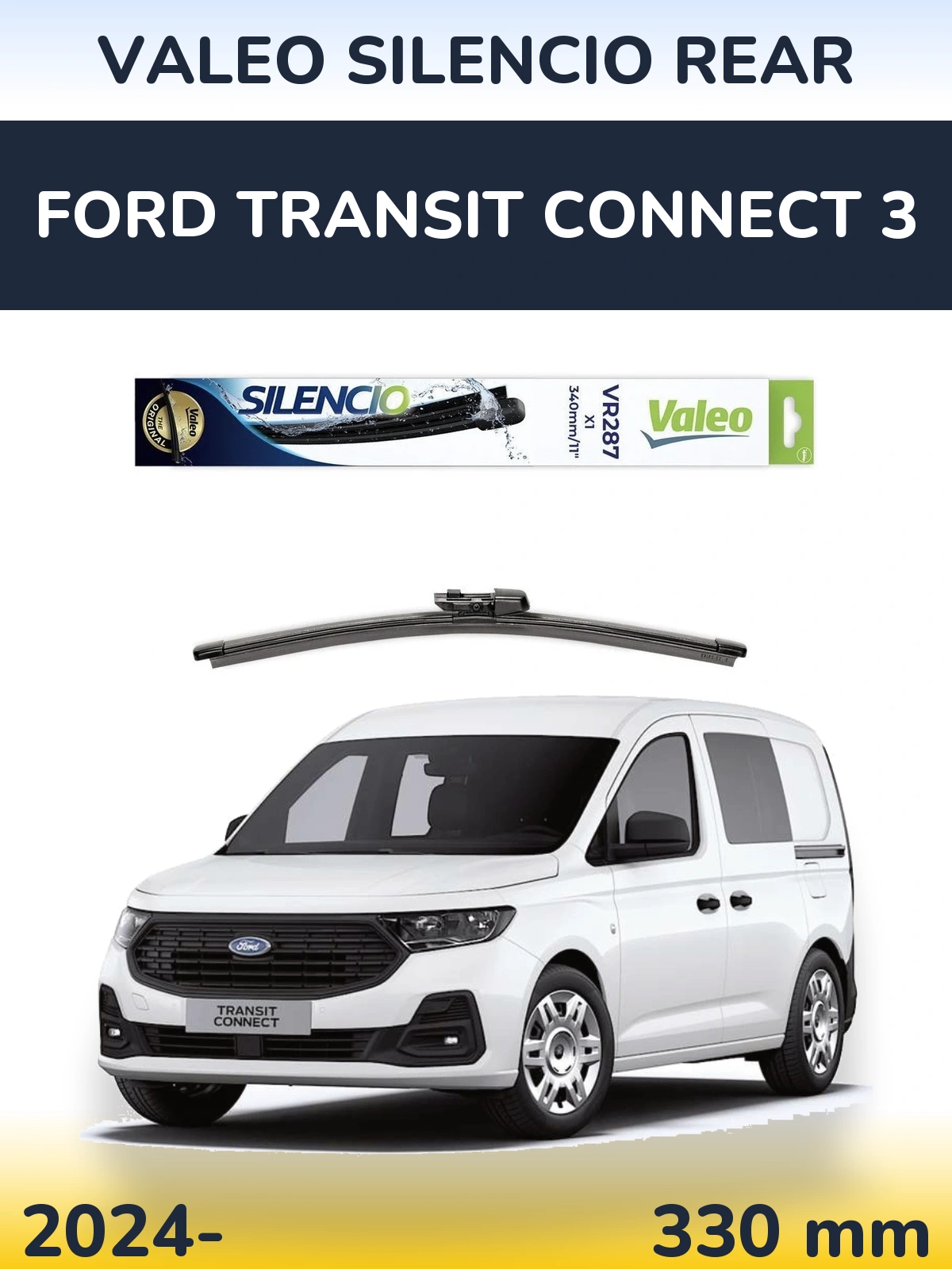 Tylna wycieraczka Valeo Silencio Rear 340 mm do Ford Transit Connect 3 2024-2026