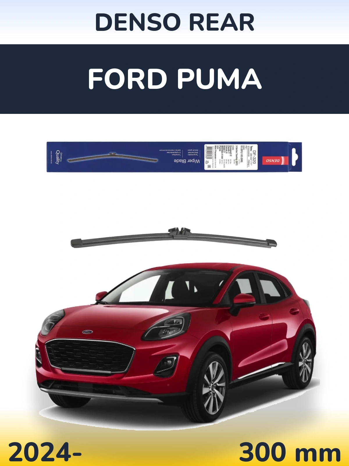 Tylna wycieraczka Denso Rear 280 mm do Ford Puma 2024-2026