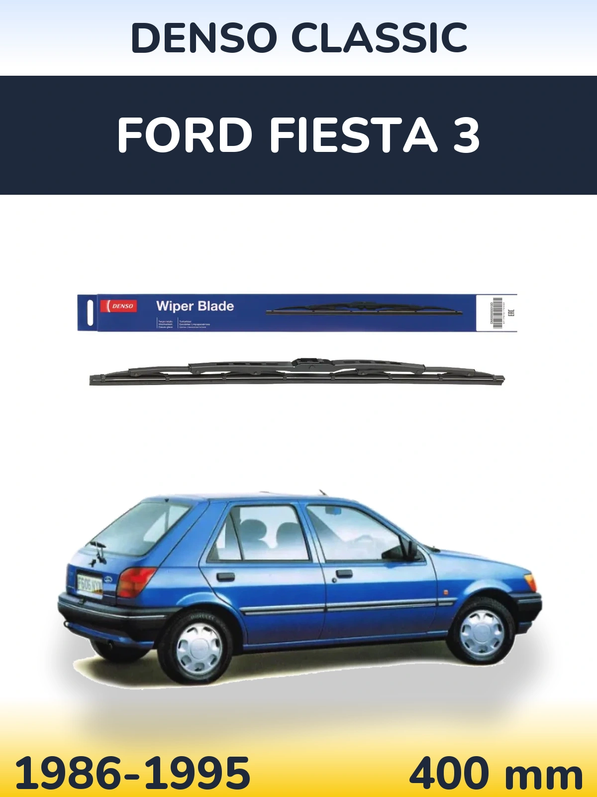 Tylna wycieraczka Denso Classic 400 mm do Ford Fiesta 3 1986-1995