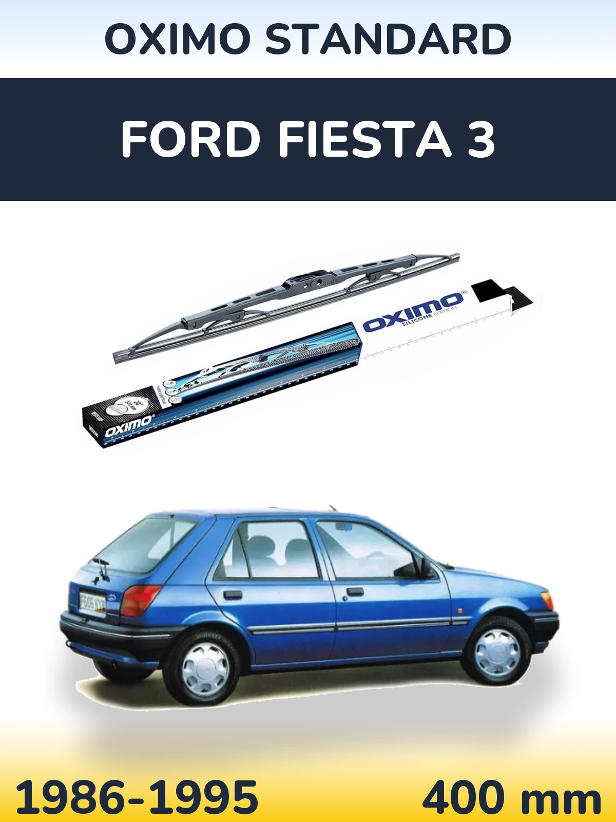 Задний дворник Oximo Standard 400 мм для Ford Fiesta 3 1986-1995
