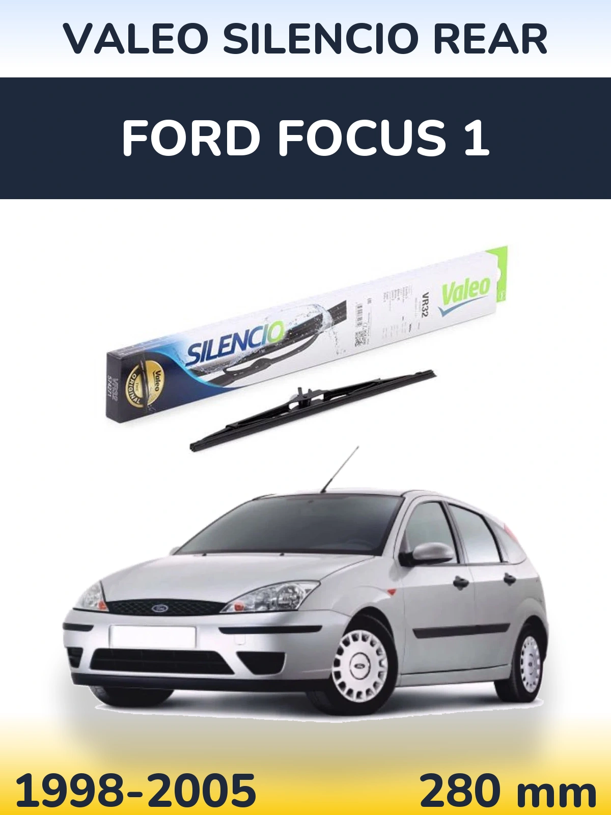Задний дворник Valeo Silencio Rear 280 мм для Ford Focus 1 1998-2005