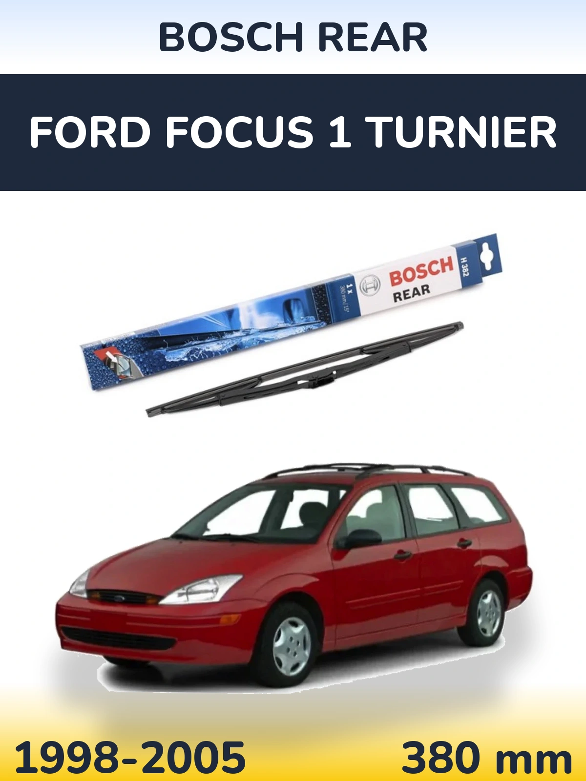 Tylna wycieraczka BOSCH Rear 380 mm do Ford Focus 1 Turnier 1998-2005
