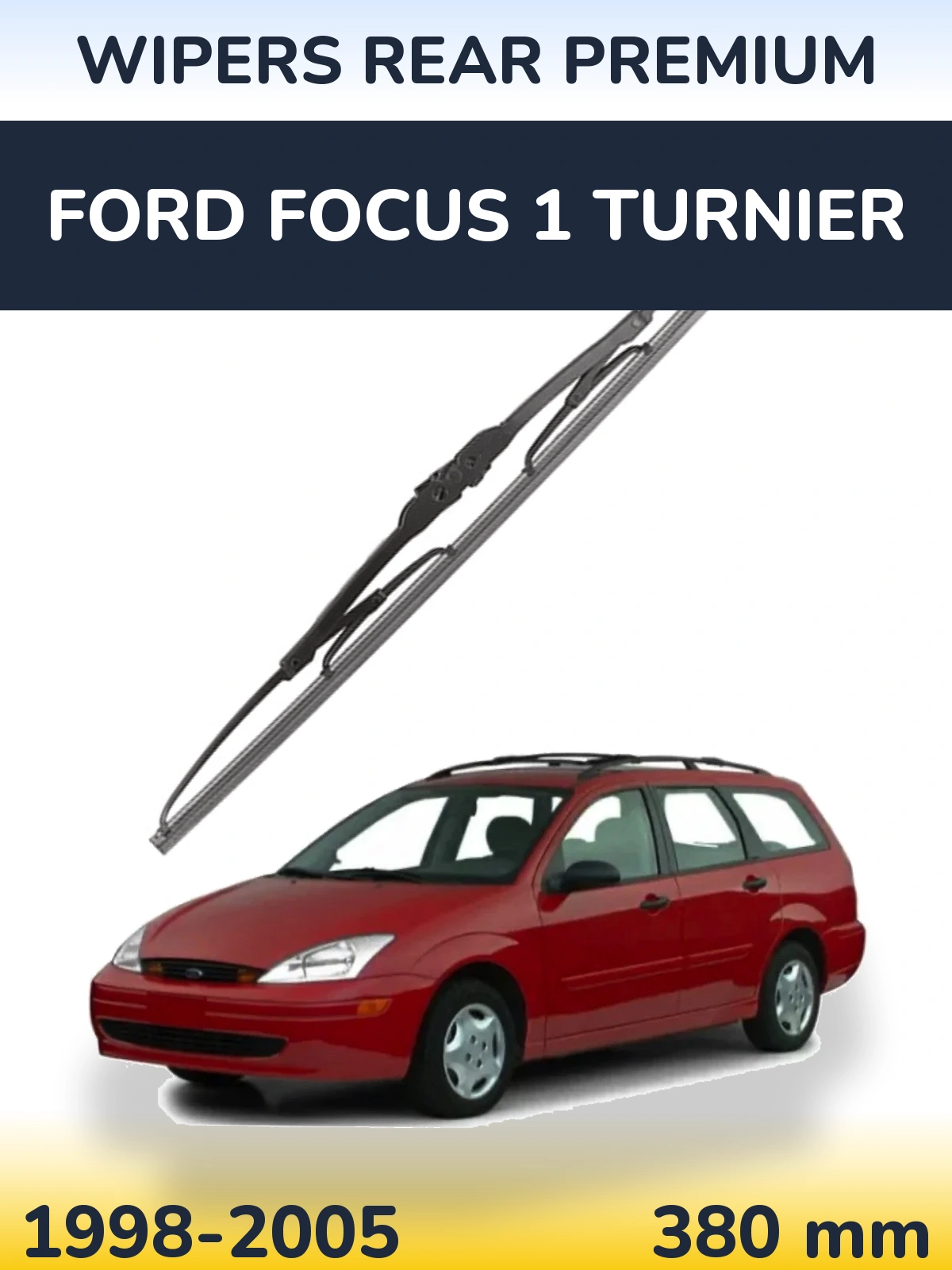 Tylna wycieraczka WIPERS REAR PREMIUM 380 mm do Ford Focus 1 Turnier 1998-2005