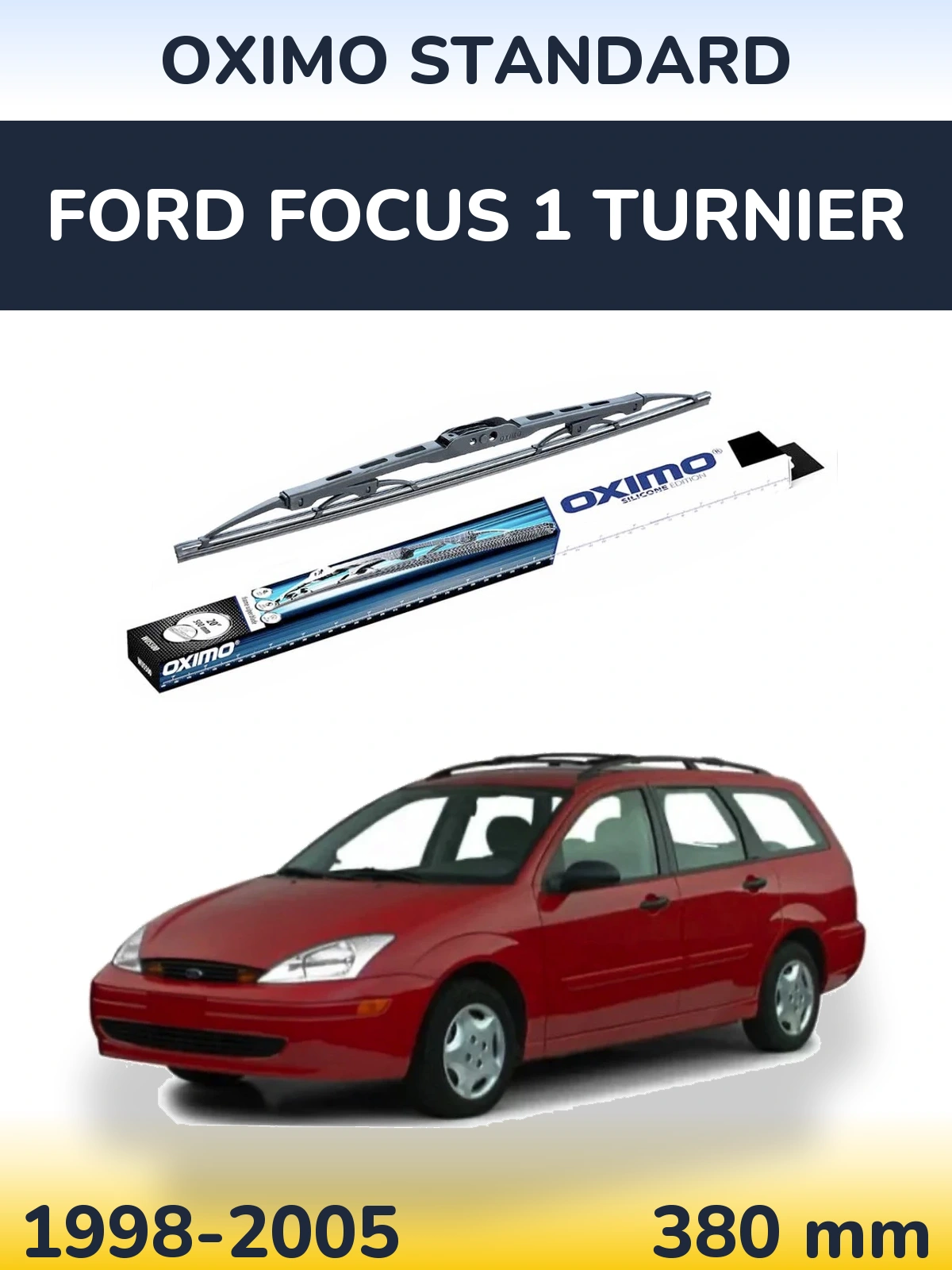 Задний дворник Oximo Standard 375 мм для Ford Focus 1 Turnier 1998-2005