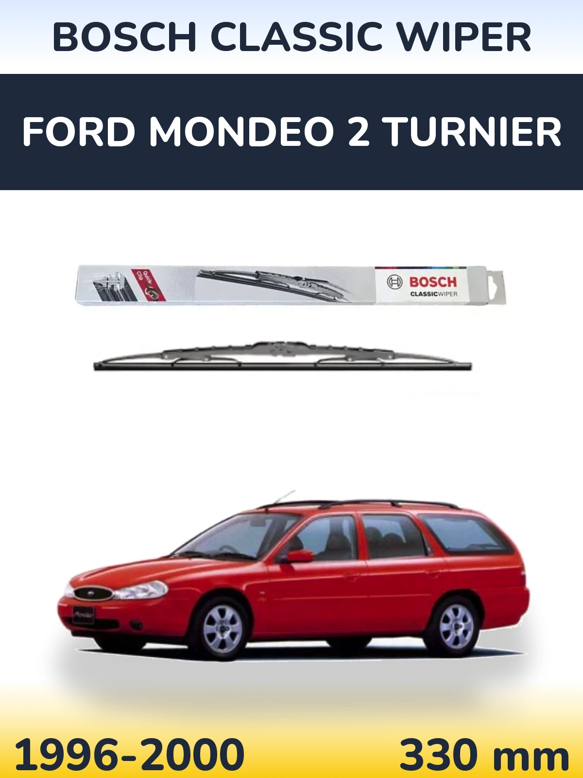 Задний дворник BOSCH Classic Wiper 340 мм для Ford Mondeo 2 Turnier 1996-2000