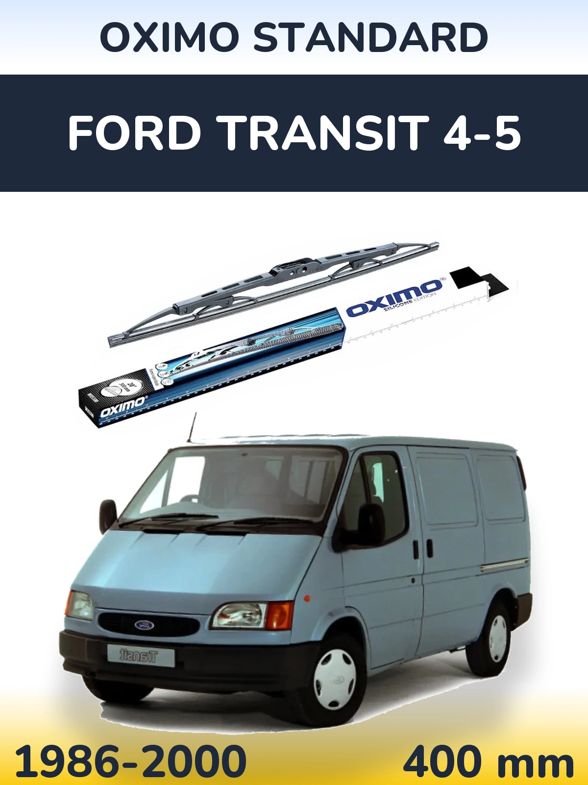 Tylna wycieraczka Oximo Standard 400 mm do Ford Transit 4-5 1986-2000