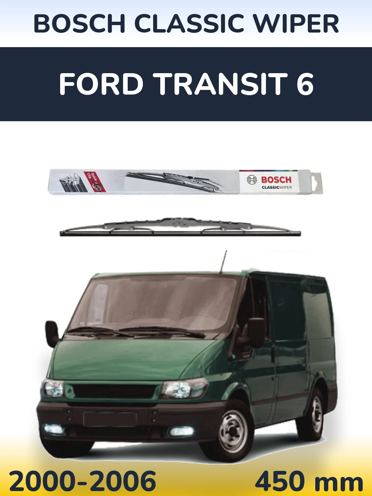 Tylna wycieraczka BOSCH Classic Wiper 450 mm do Ford Transit 6 2000-2006