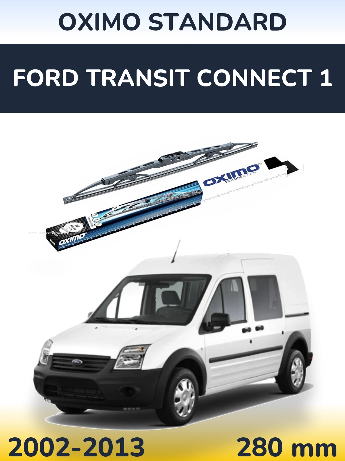 Задний дворник Oximo Standard 275 мм для Ford Transit Connect 1 2002-2013