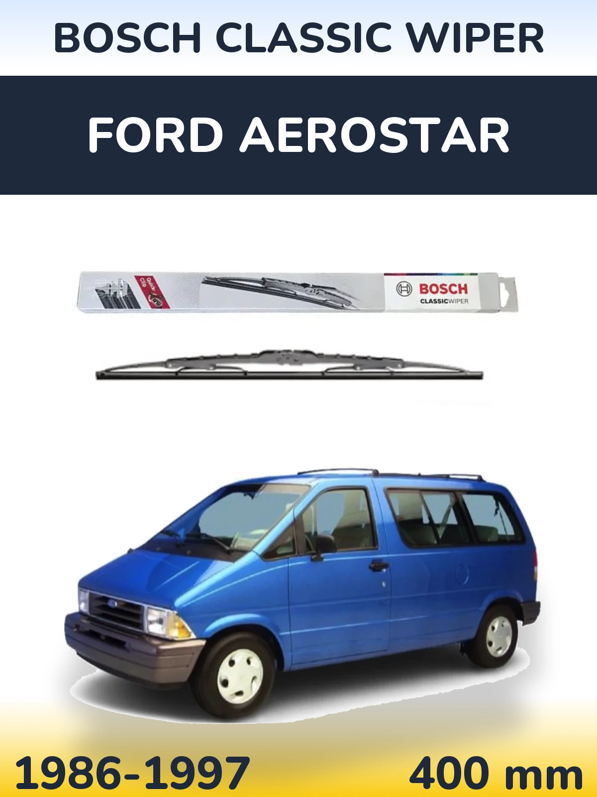 Tylna wycieraczka BOSCH Classic Wiper 400 mm do Ford Aerostar 1986-1997