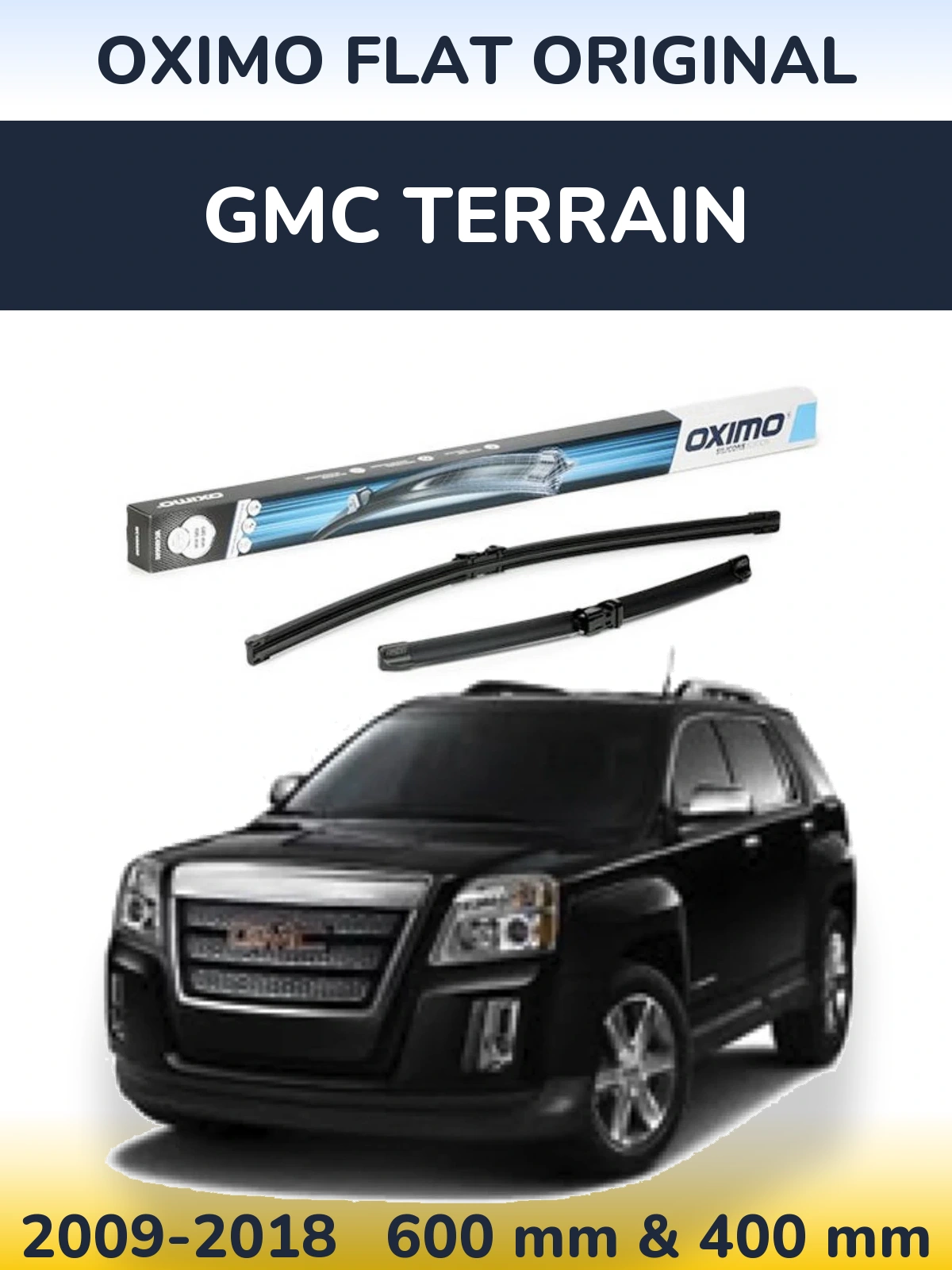 Komplet przednich wycieraczek Oximo Flat Original 600 & 400 mm do GMC Terrain 2009-2018