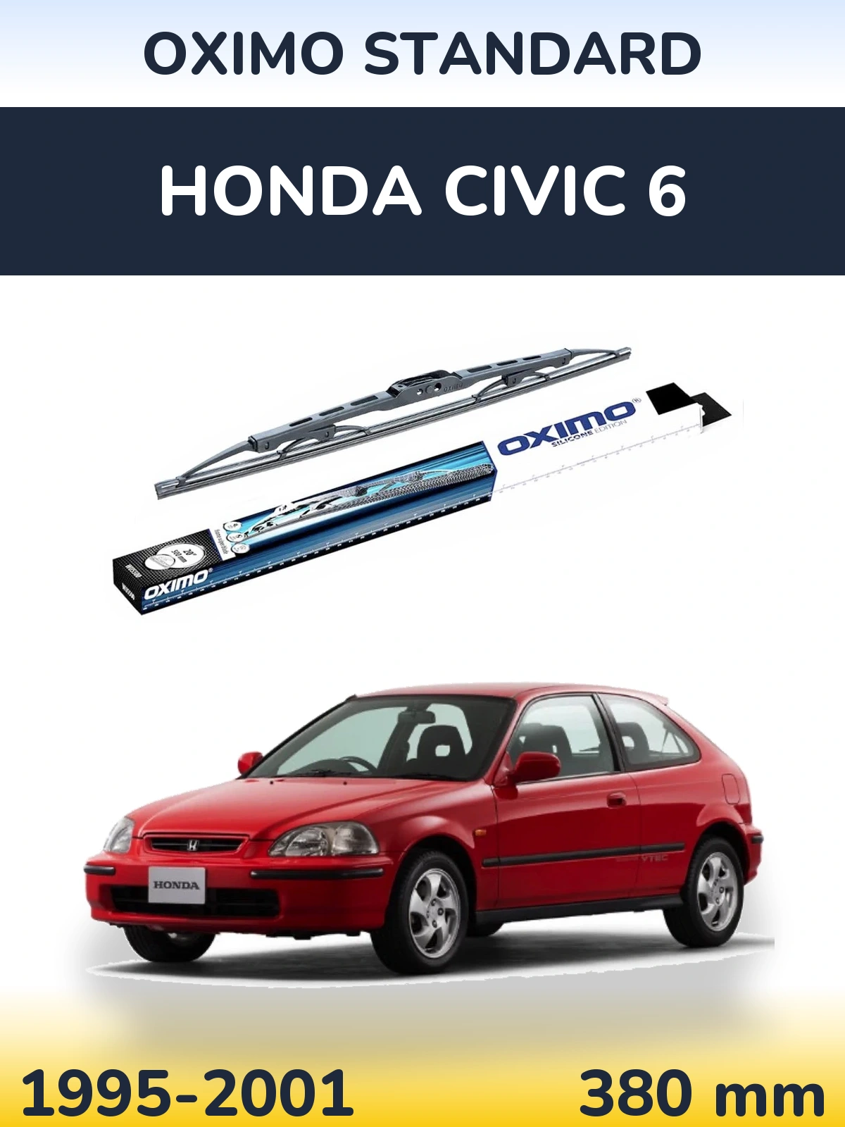Tylna wycieraczka Oximo Standard 375 mm do Honda Civic 6 1995-2001