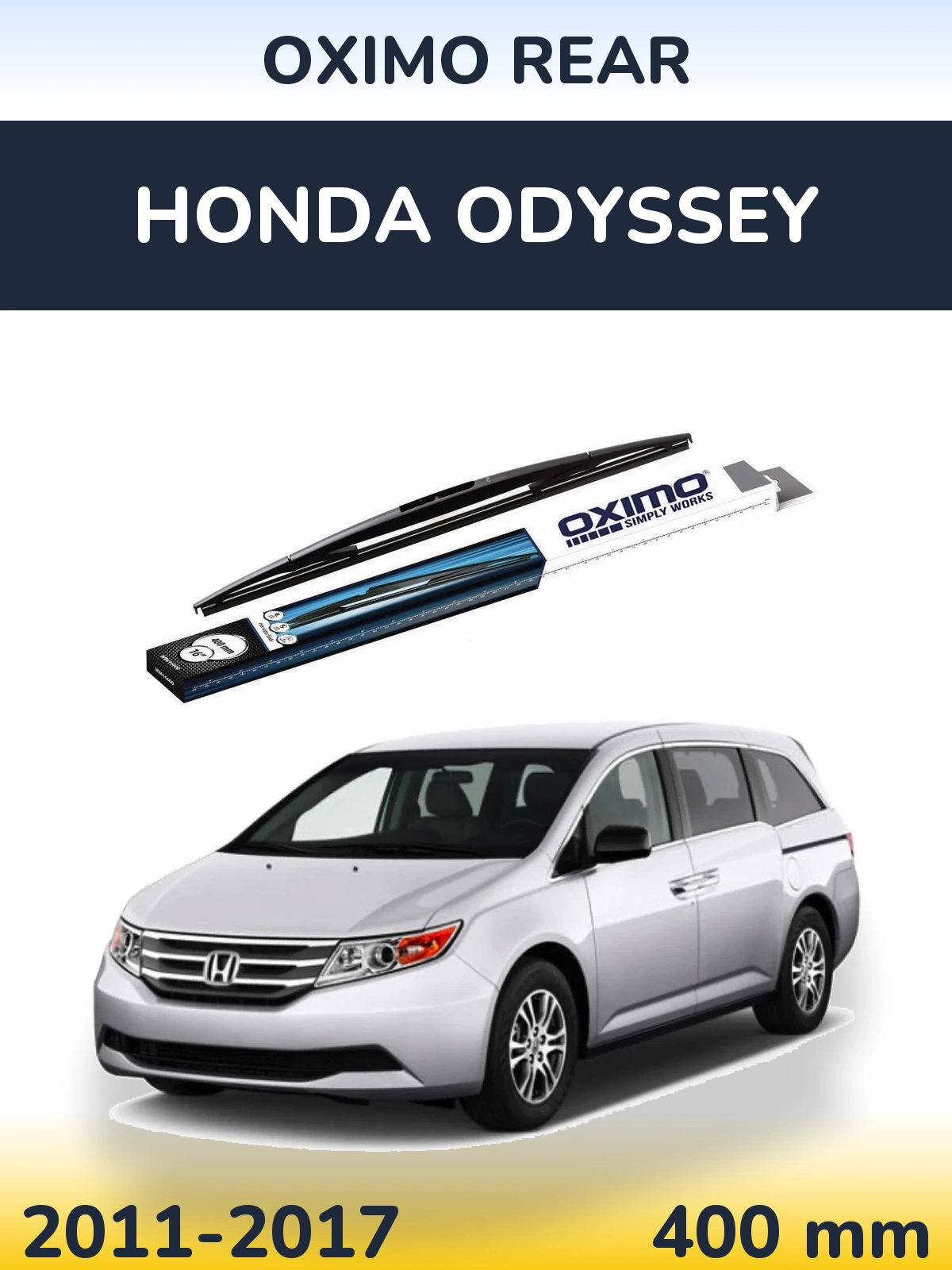Rear wiper blade Oximo Rear 400 mm for Honda Odyssey 2011-2017