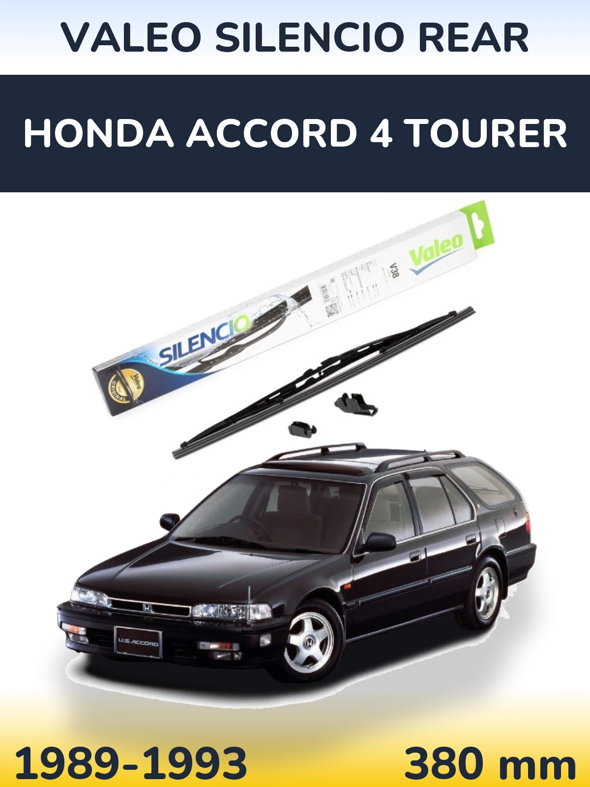 Tylna wycieraczka Valeo Silencio Rear 380 mm do Honda Accord 4 Tourer 1989-1993