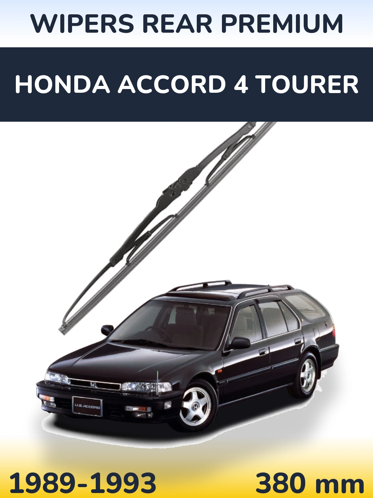 Tylna wycieraczka WIPERS REAR PREMIUM 380 mm do Honda Accord 4 Tourer 1989-1993
