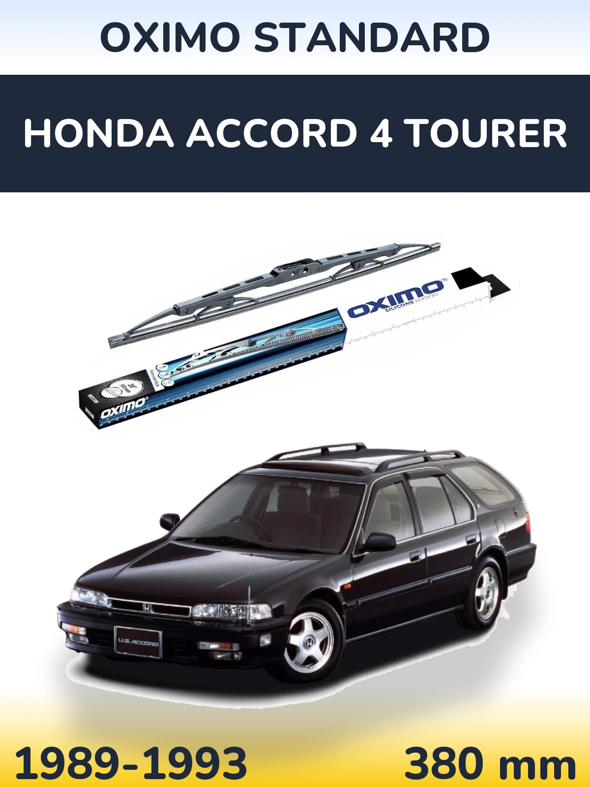 Tylna wycieraczka Oximo Standard 375 mm do Honda Accord 4 Tourer 1989-1993
