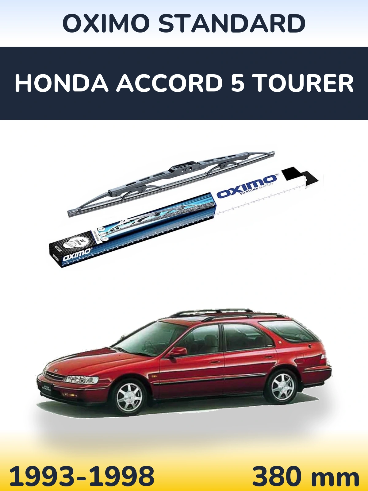 Tylna wycieraczka Oximo Standard 375 mm do Honda Accord 5 Tourer 1993-1998