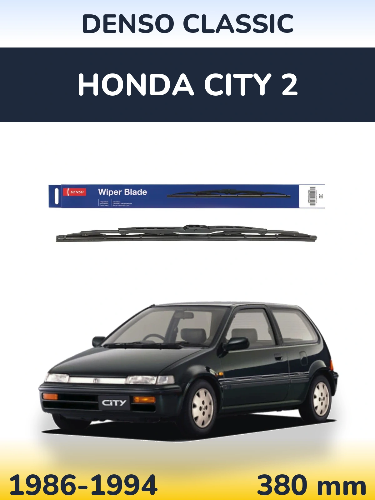 Задний дворник Denso Classic 380 мм для Honda City 2 1986-1994