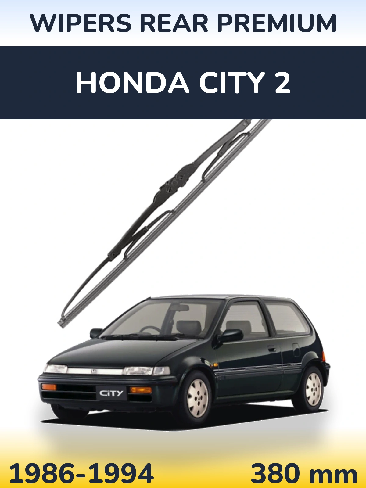 Задний дворник WIPERS REAR PREMIUM 380 мм для Honda City 2 1986-1994