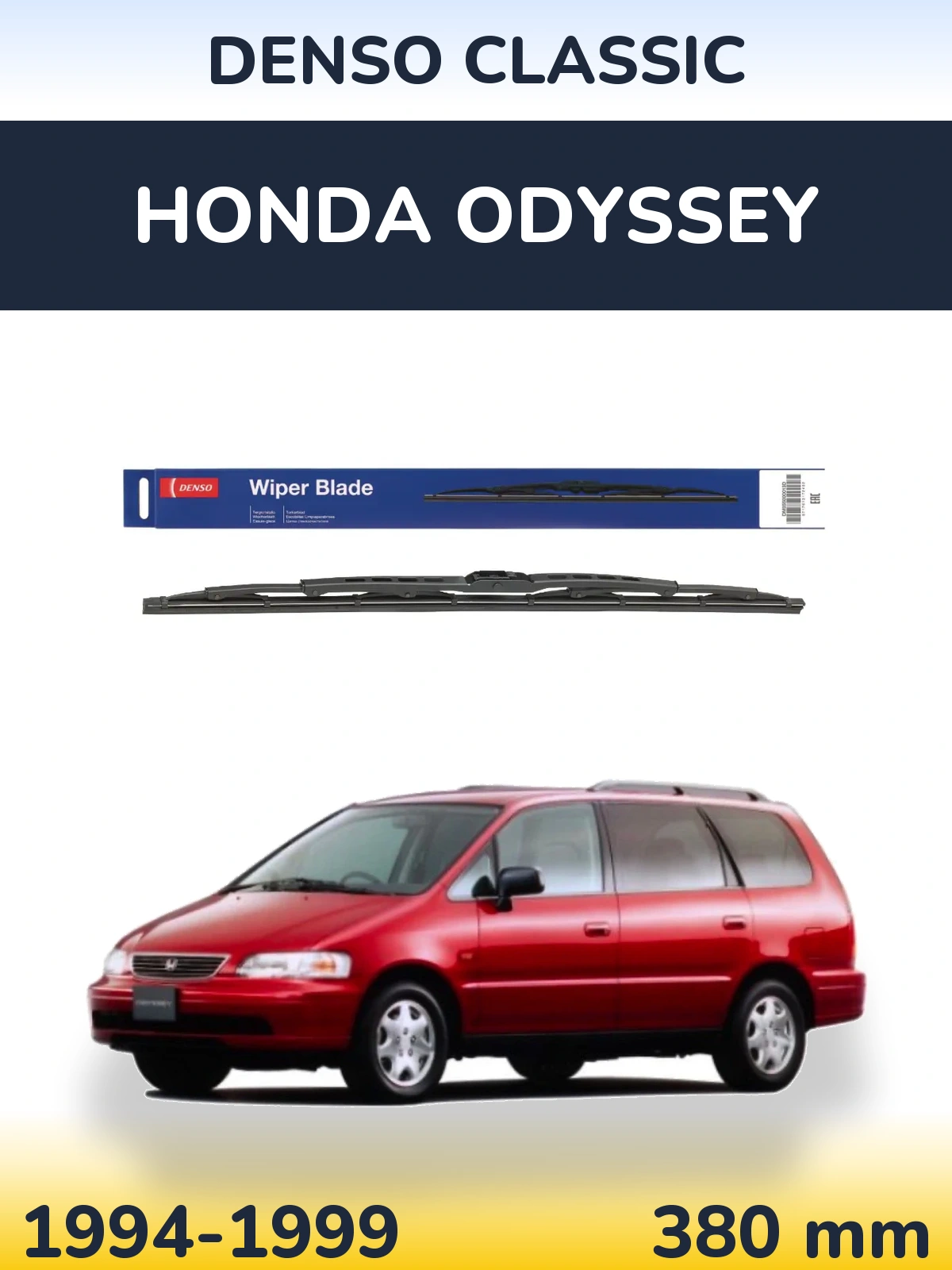 Tylna wycieraczka Denso Classic 380 mm do Honda Odyssey 1 1994-1999