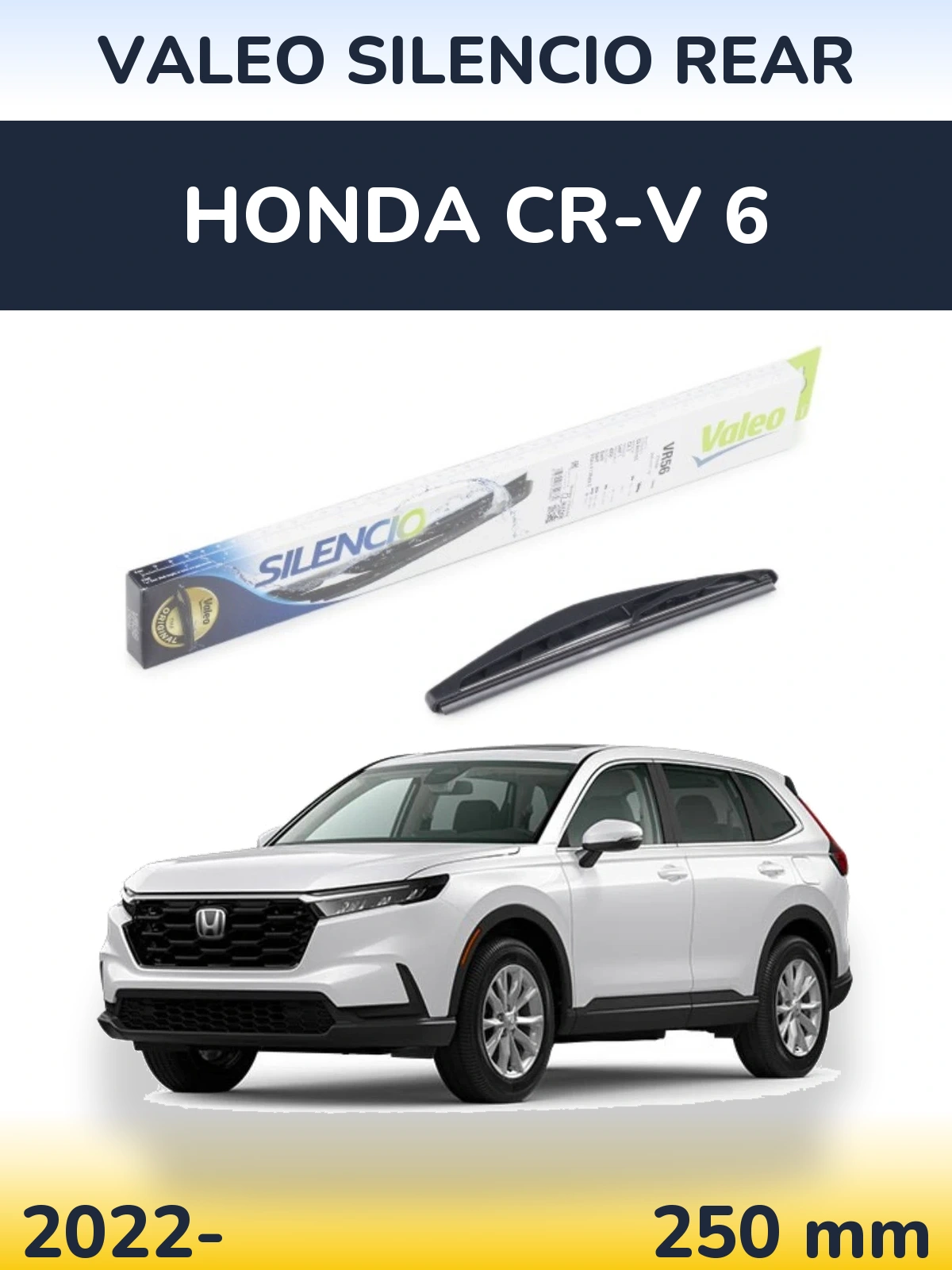 Rear wiper blade Valeo Silencio Rear 240 mm for Honda CR-V 6 2022-2026