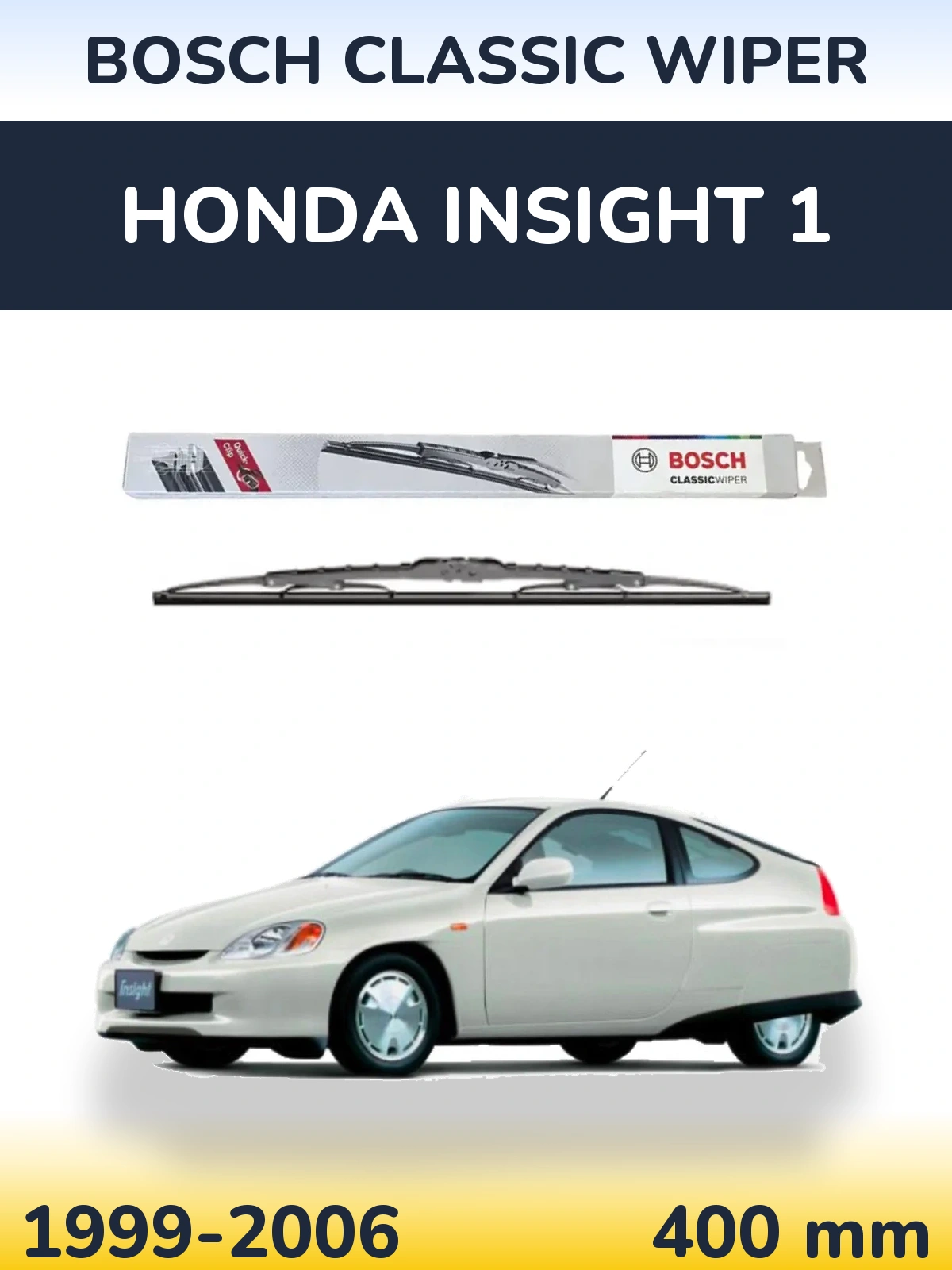 Задний дворник BOSCH Classic Wiper 400 мм для Honda Insight 1 1999-2006