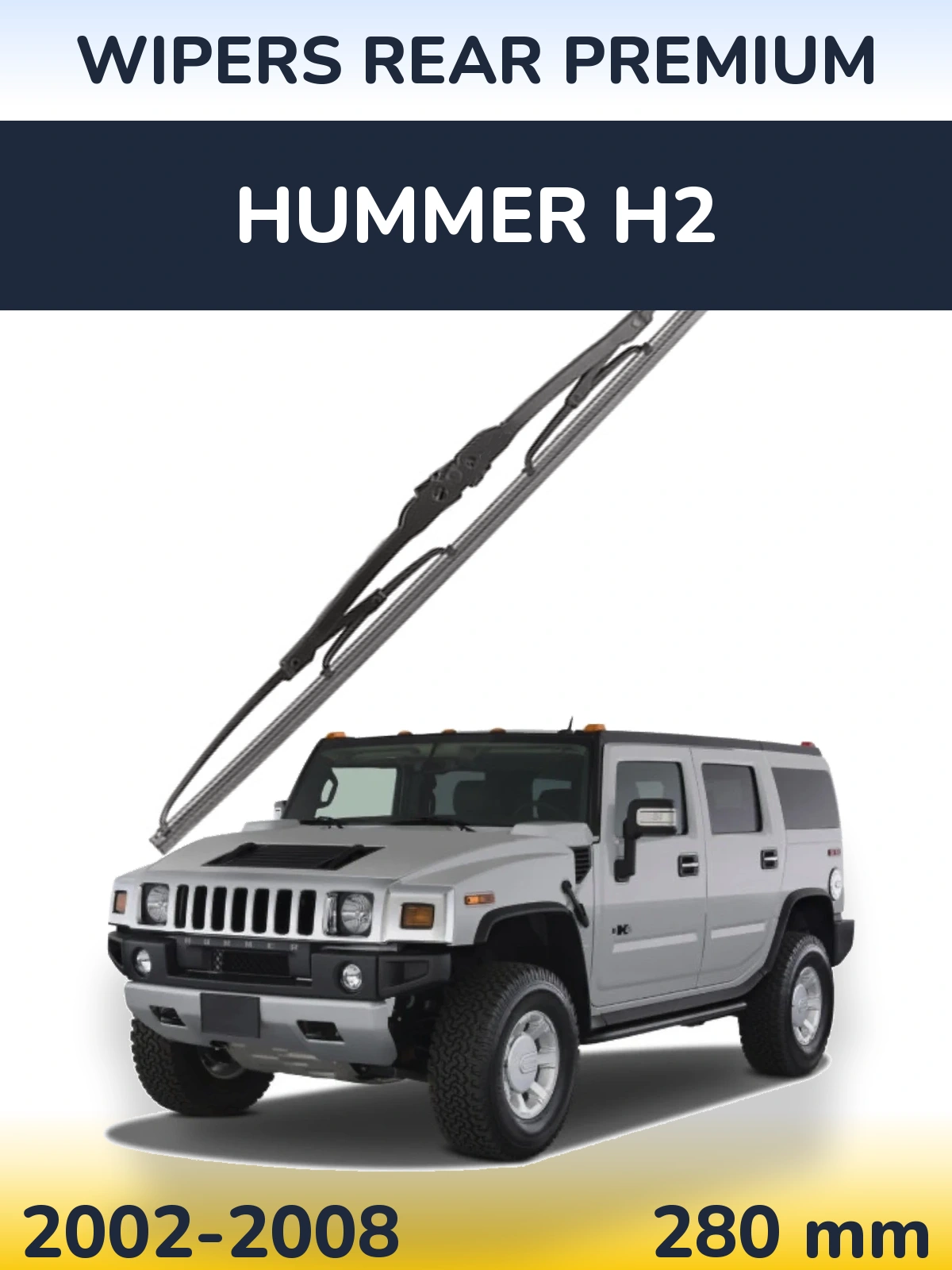 Tylna wycieraczka WIPERS REAR PREMIUM 280 mm do Hummer H2 2002-2008