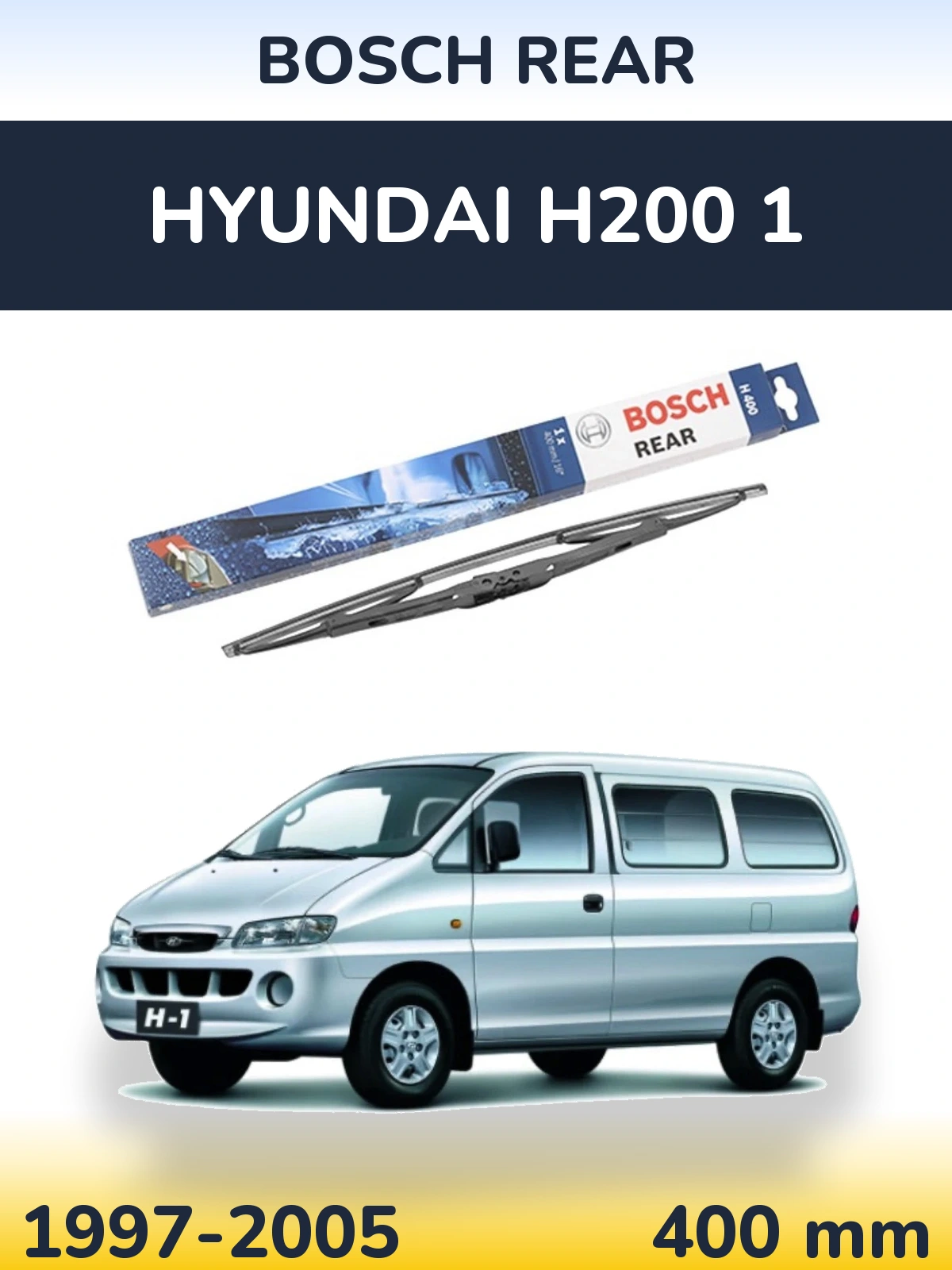Tylna wycieraczka BOSCH Rear 400 mm do Hyundai H200 1 1997-2005