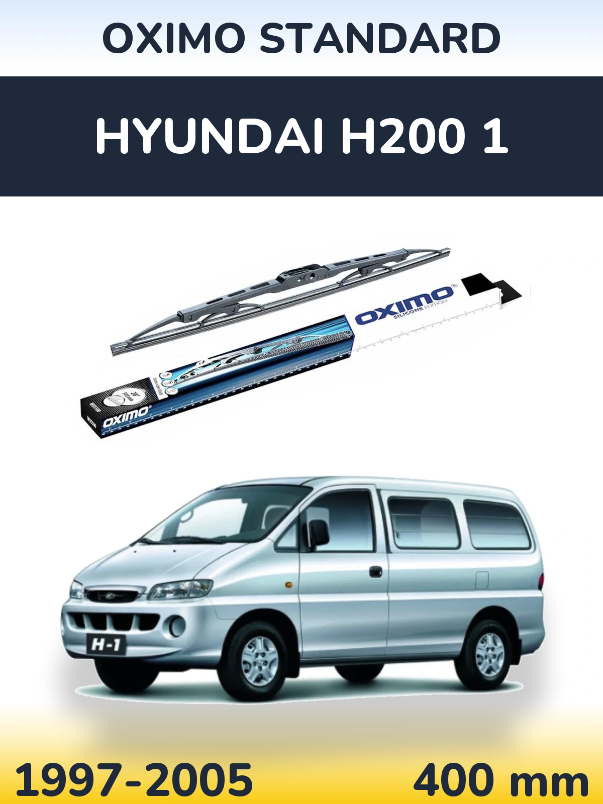 Tylna wycieraczka Oximo Standard 400 mm do Hyundai H200 1 1997-2005