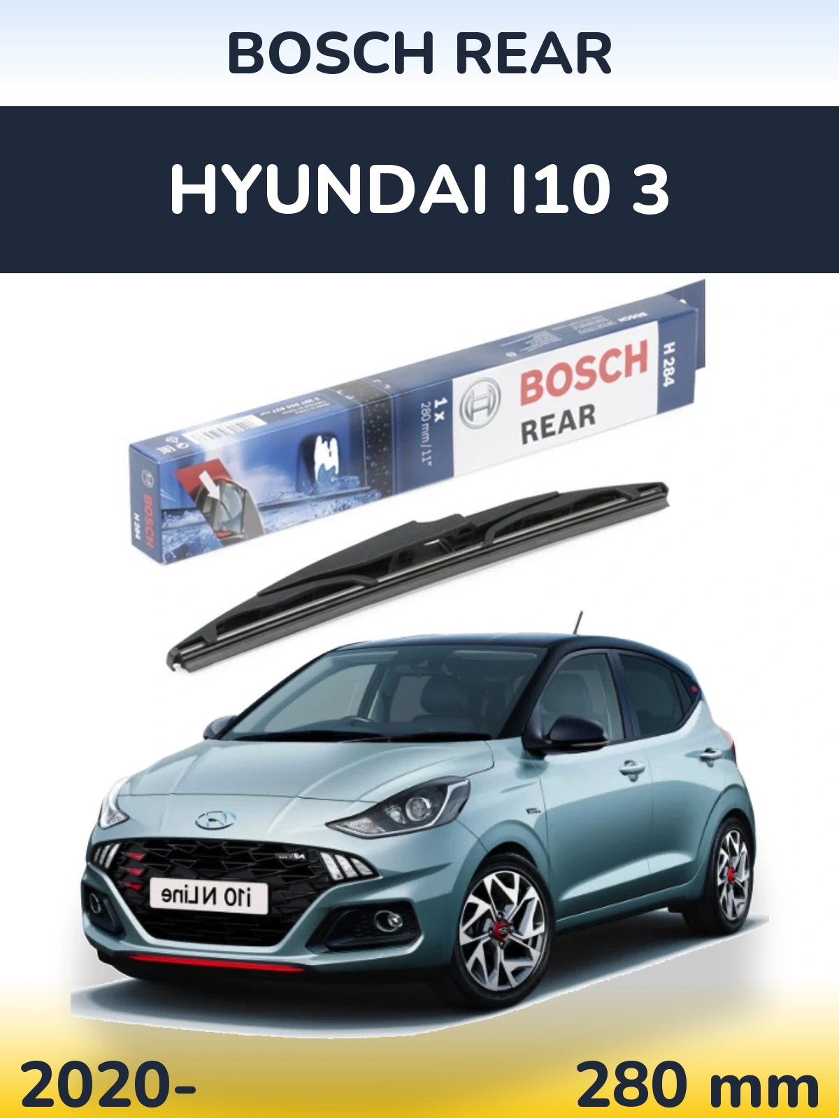 Tylna wycieraczka BOSCH Rear 280 mm do Hyundai i10 3 2020-2026