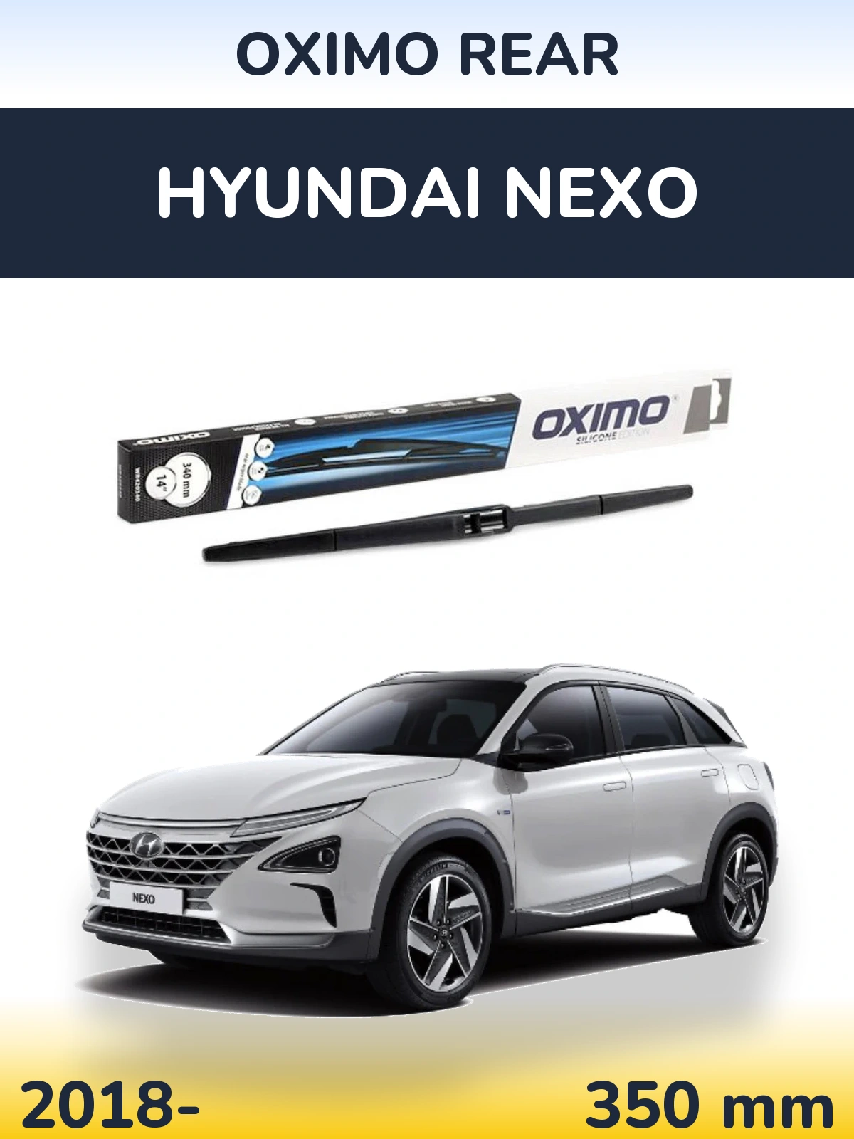 Задний дворник Oximo Rear 350 мм для Hyundai Nexo 2018-2026
