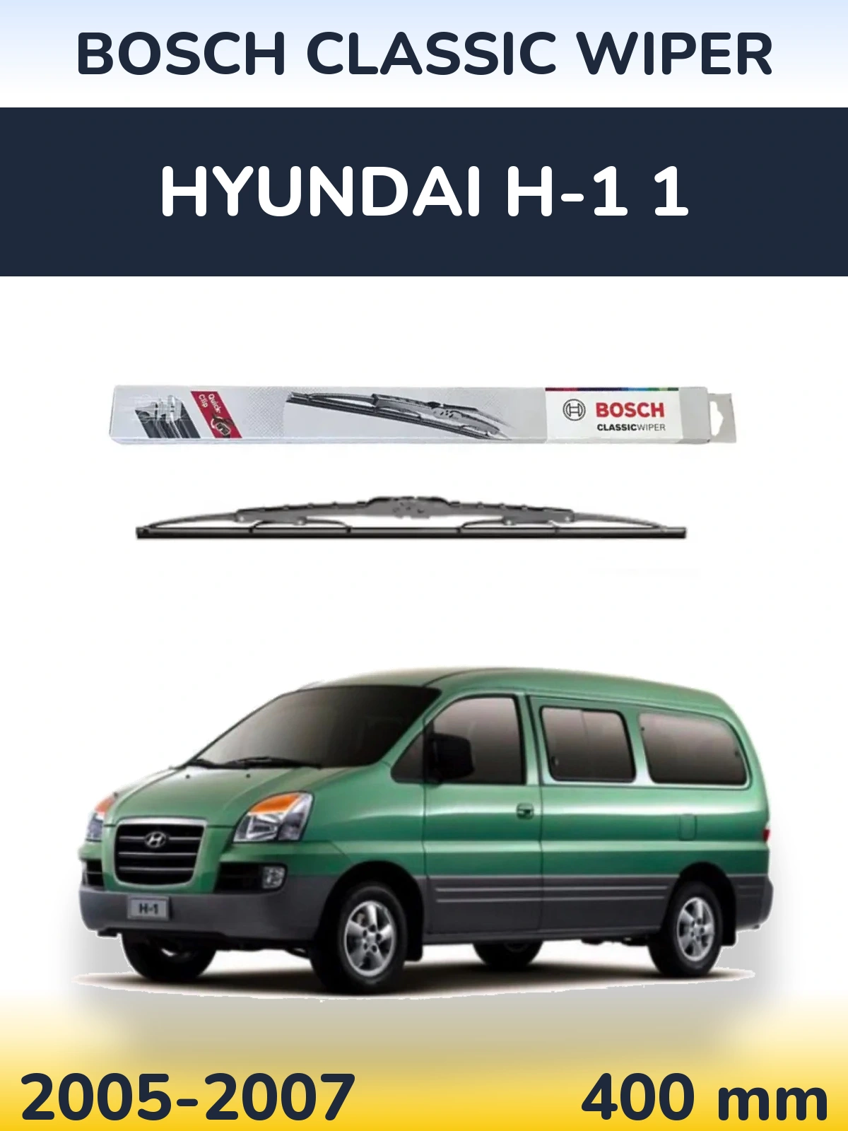 Tylna wycieraczka BOSCH Classic Wiper 400 mm do Hyundai H-1 1 2005-2007