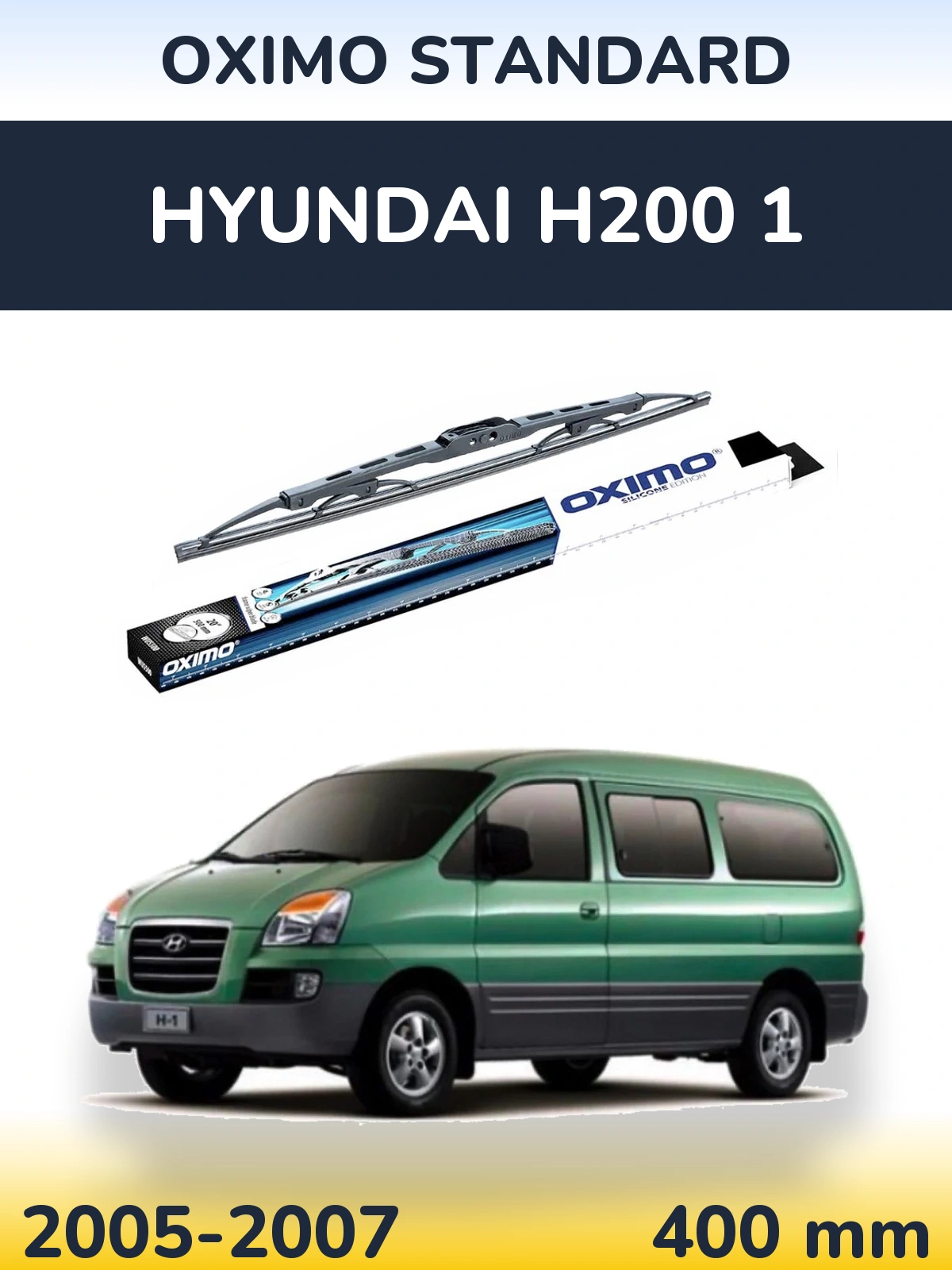 Tylna wycieraczka Oximo Standard 400 mm do Hyundai H200 1 2005-2007