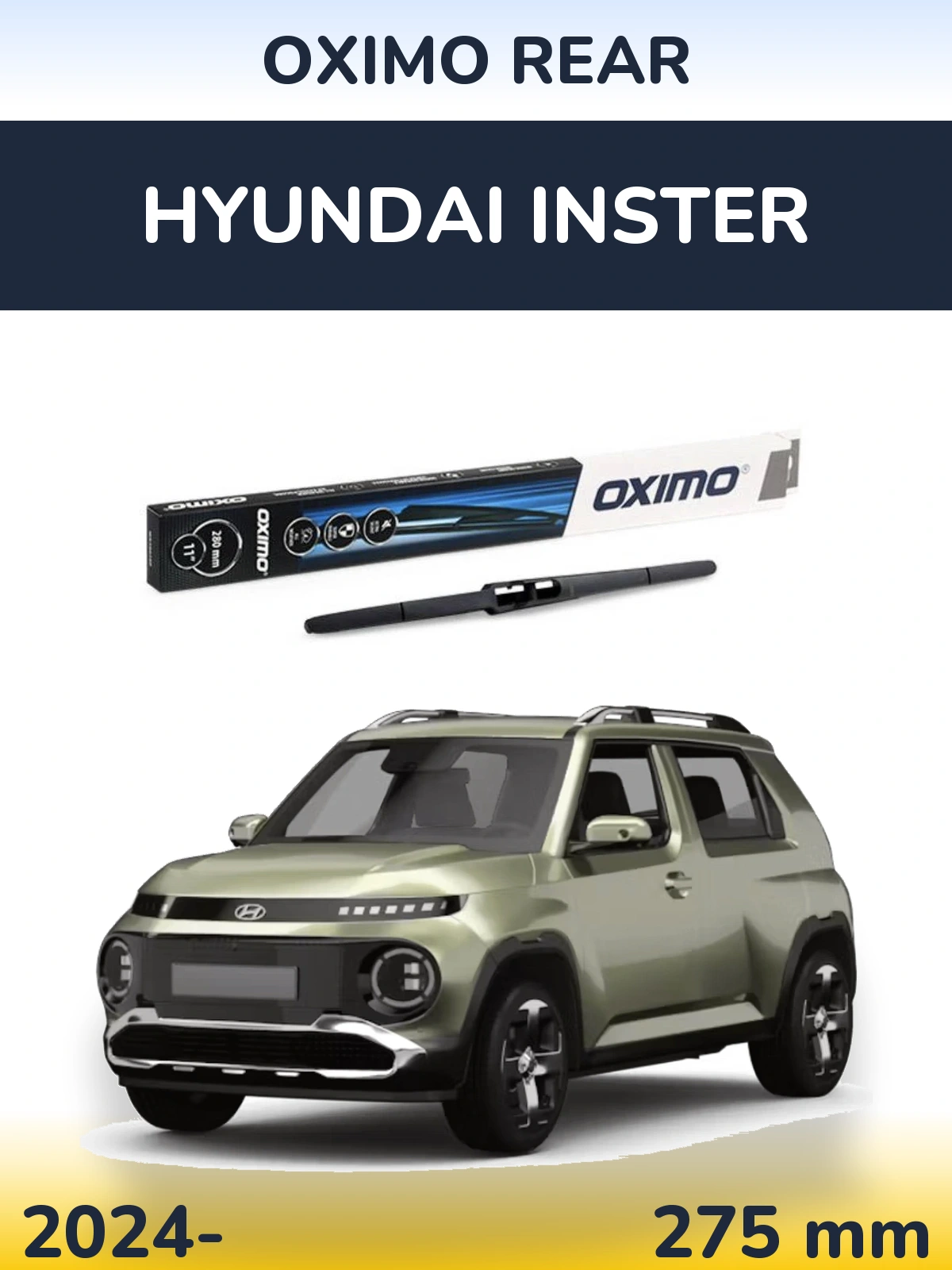 Tylna wycieraczka Oximo Rear 280 mm do Hyundai Inster 2024-2026