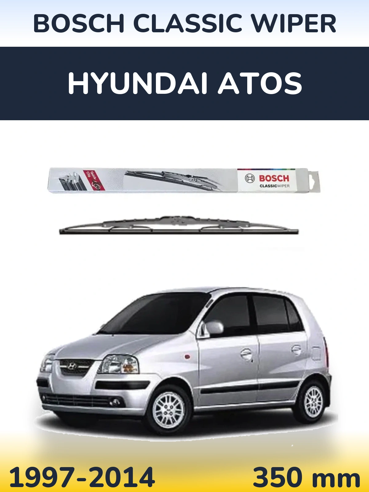 Tylna wycieraczka BOSCH Classic Wiper 340 mm do Hyundai Atos 1997-2014