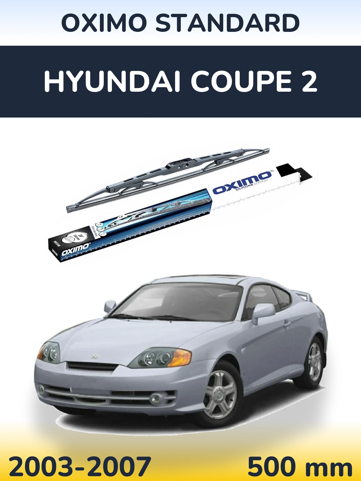 Tylna wycieraczka Oximo Standard 500 mm do Hyundai Coupe 2 2003-2007
