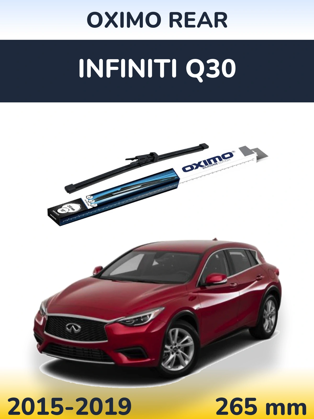 Задний дворник Oximo Rear 250 мм для Infiniti Q30 2015-2019
