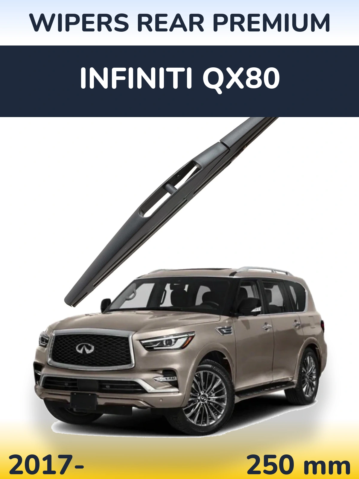 Tylna wycieraczka WIPERS REAR PREMIUM 250 mm do Infiniti QX80 2017-2026