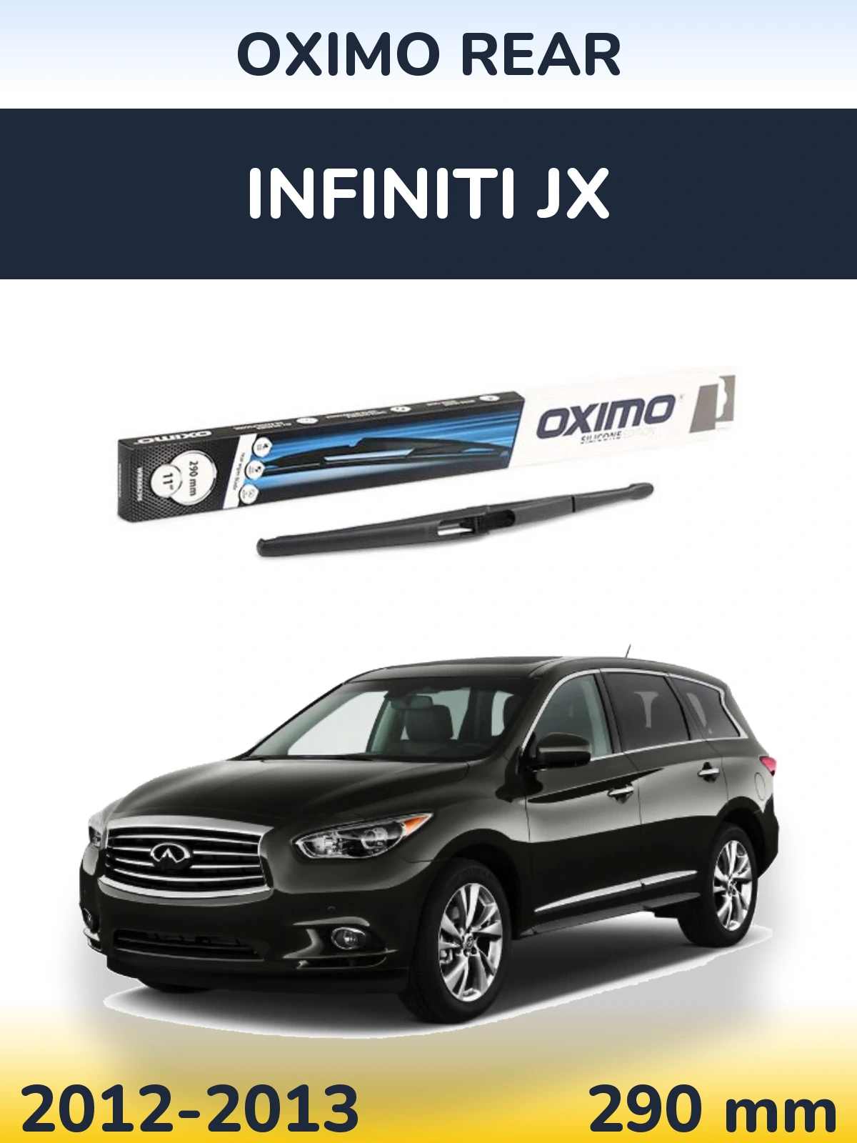 Rear wiper blade Oximo Rear 290 mm for Infiniti JX 2012-2013