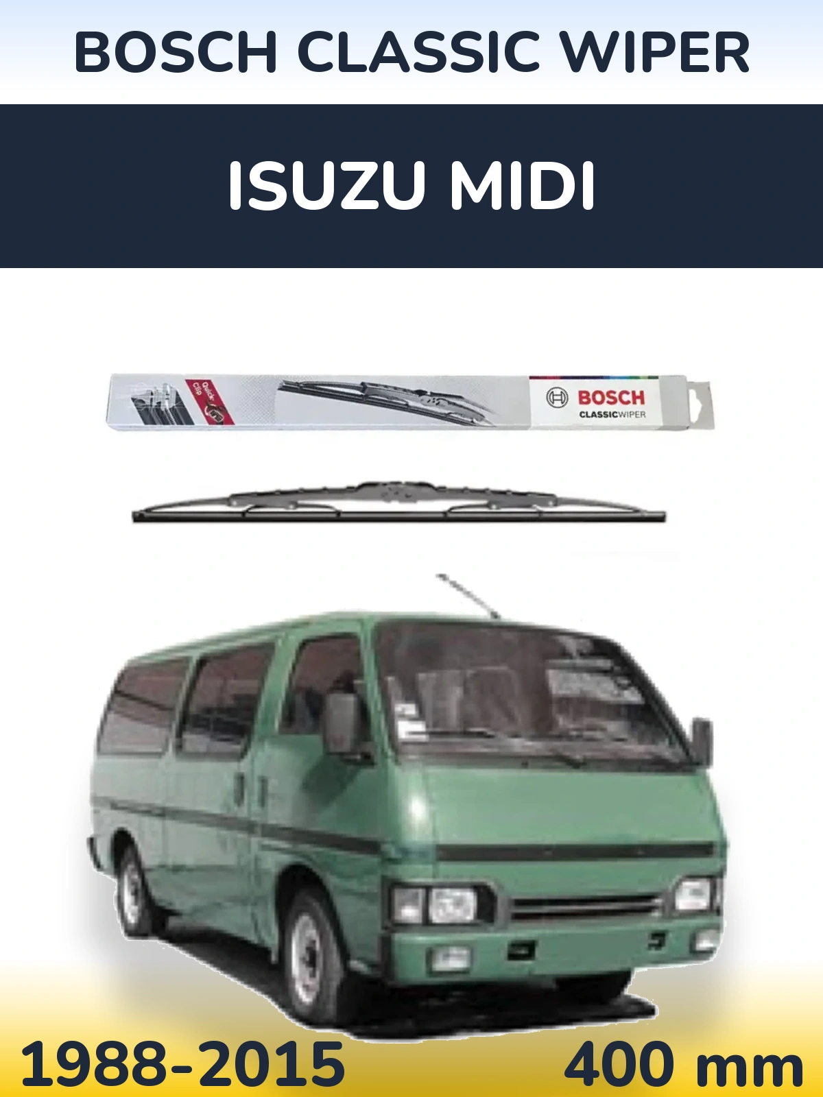Tylna wycieraczka BOSCH Classic Wiper 400 mm do Isuzu Midi 1988-2015