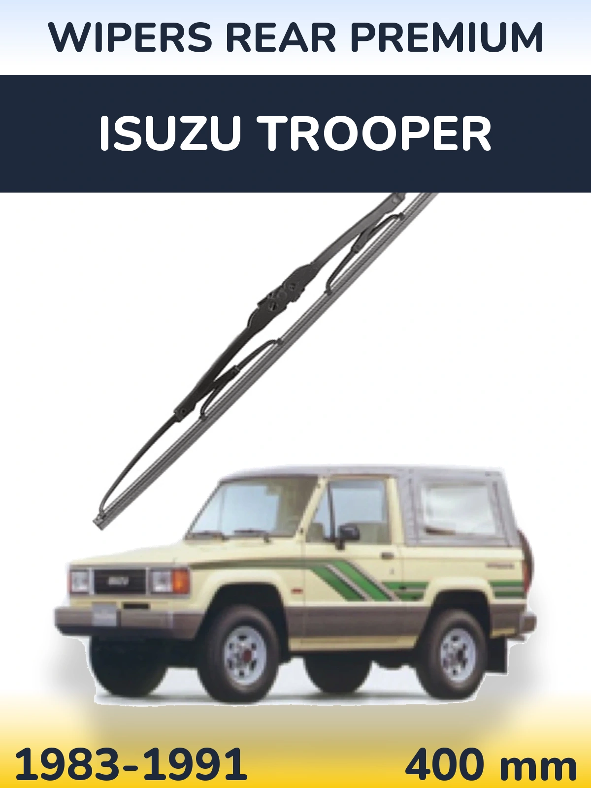 Tylna wycieraczka WIPERS REAR PREMIUM 400 mm do Isuzu Trooper 1983-1991