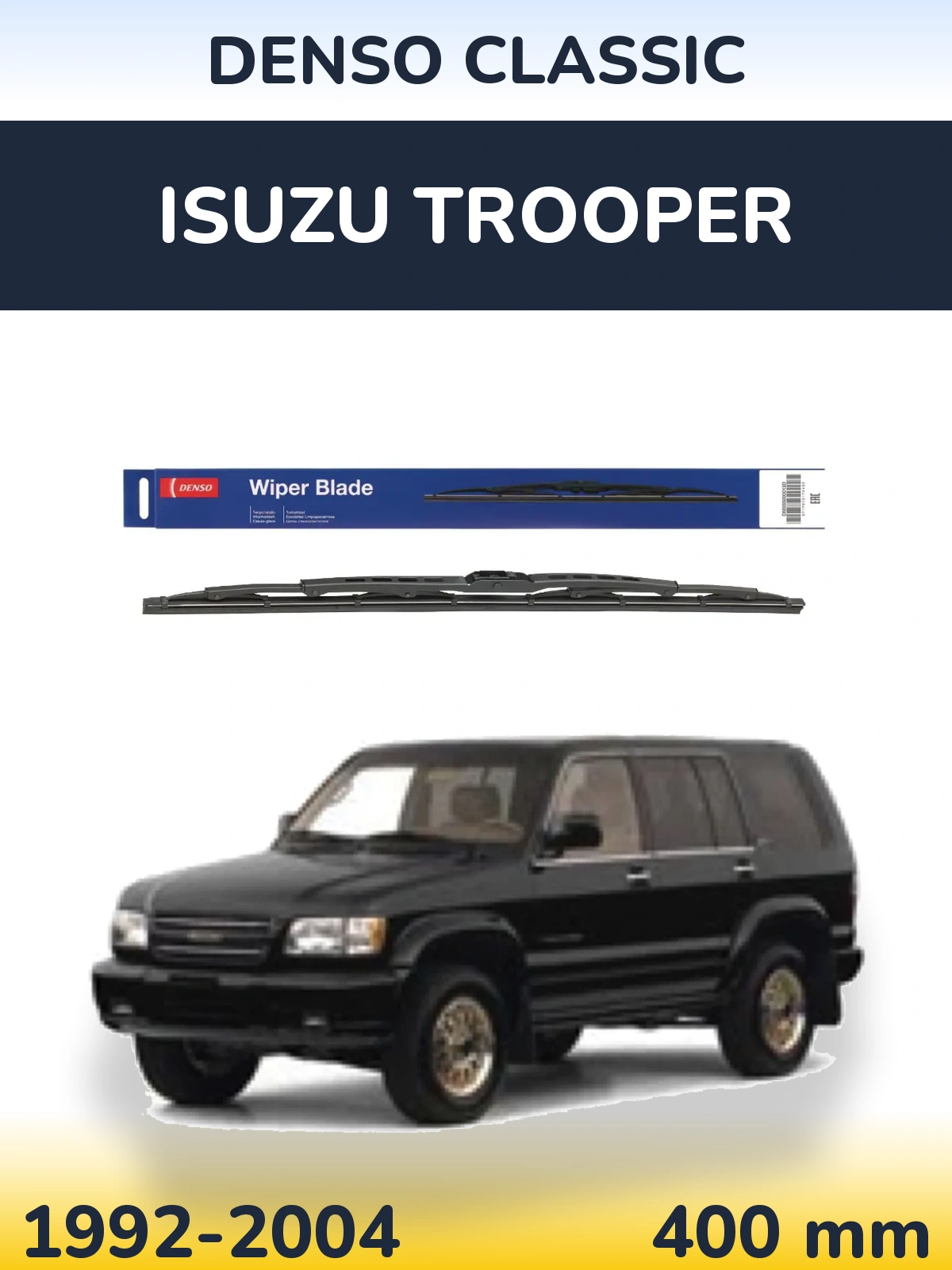 Tylna wycieraczka Denso Classic 400 mm do Isuzu Trooper 1992-2004