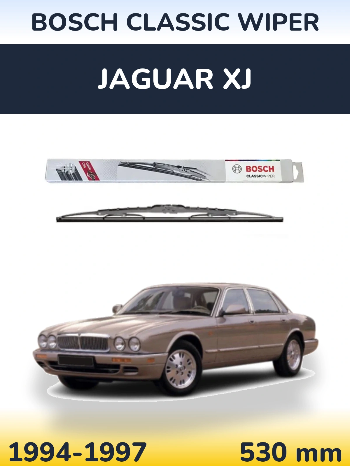 Przednia wycieraczka BOSCH Classic Wiper 530 mm do Jaguar XJ 1994-1997