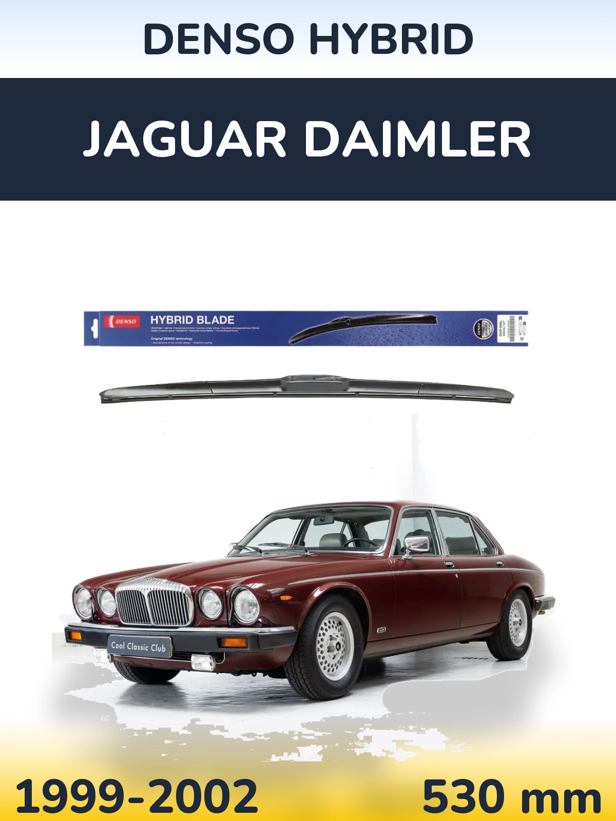 Передний дворник Denso Hybrid 530 мм для Jaguar Daimler 1999-2002