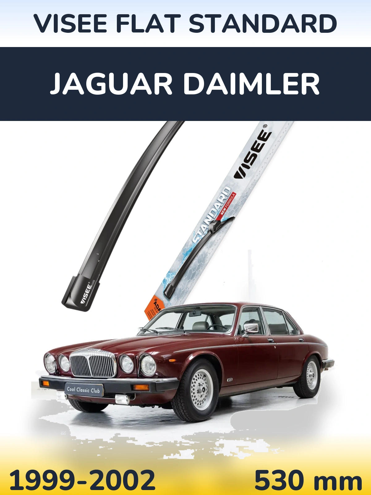 Przednia wycieraczka VISEE FLAT STANDARD 530 mm do Jaguar Daimler 1999-2002